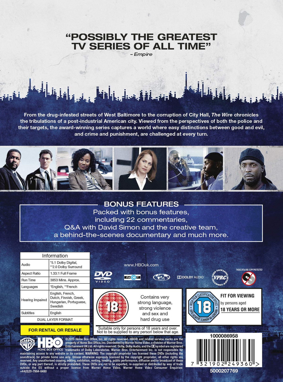 The Wire: Complete Seasons 1–5 [DVD]