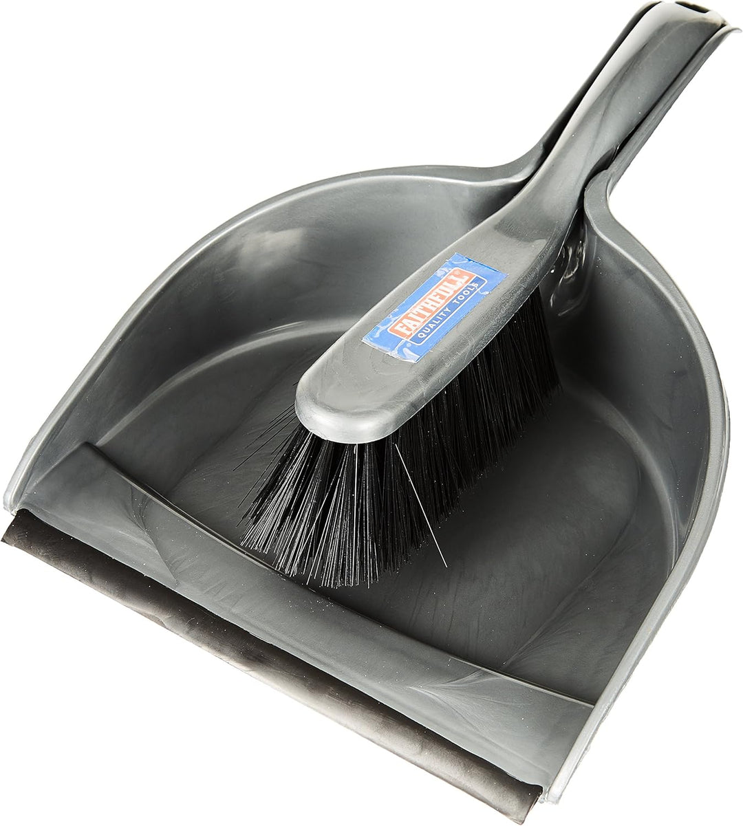 Faithfull - Plastic Dustpan and Brush Set 220 mm Wide