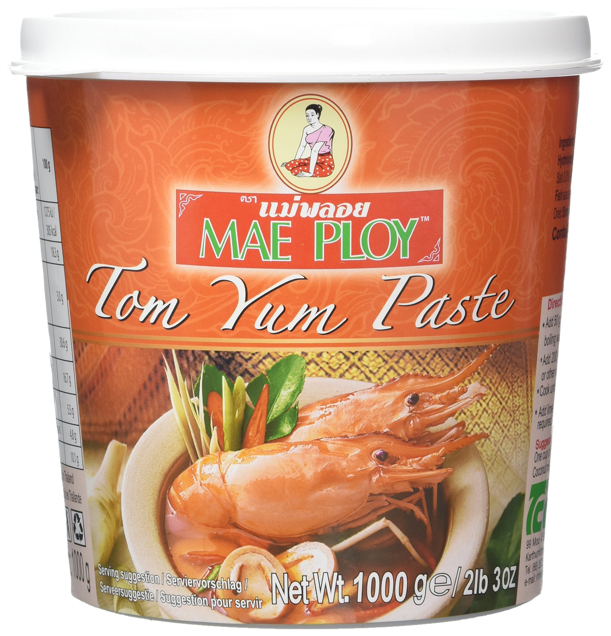 Stalks N Spice Mae Ploy Tom Yam Curry Paste - Thick, Spicy Flavour | 1 kg 1