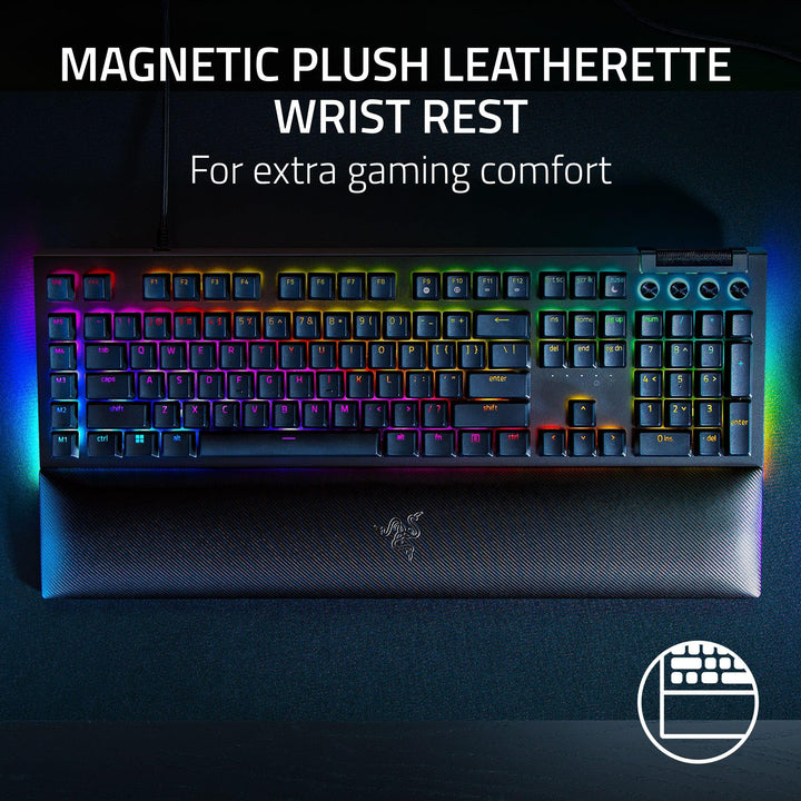 Razer BlackWidow V4 - Green Switch Mechanical Gaming Keyboard with Chroma RGB