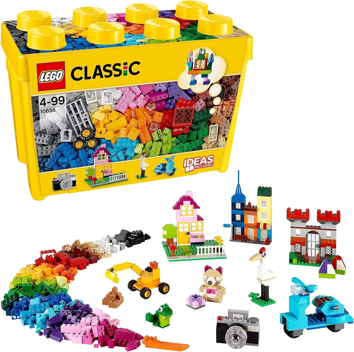 LEGO Classic Large Creative Brick Box 10698 - 790-Piece Building Set for Kids 4+ 1