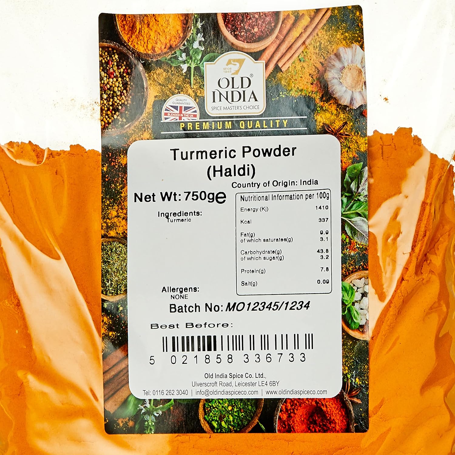 Old India Turmeric Powder (Haldi), 750 g – 100% 4