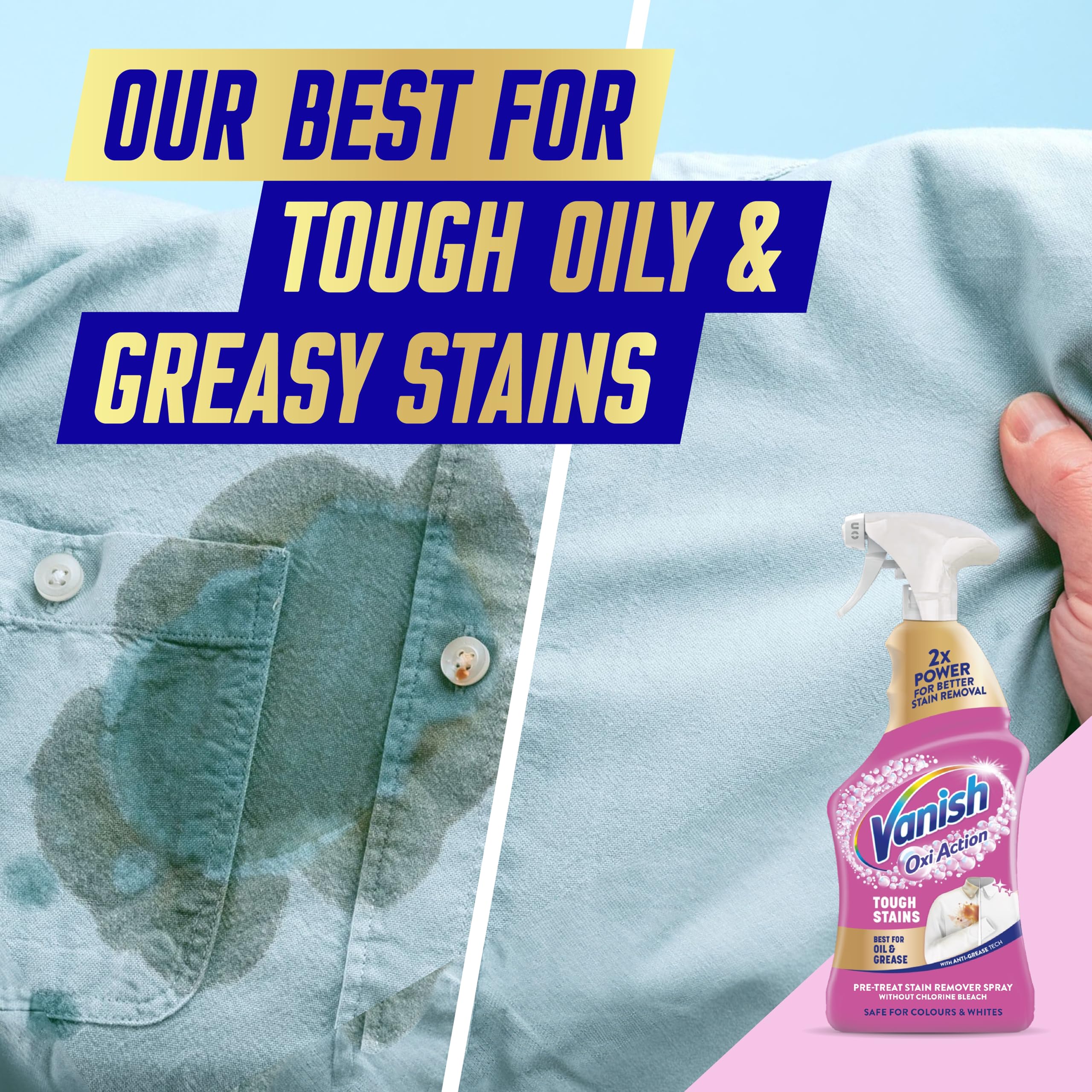 Vanish Gold Oxi Action Multi Degreaser Spray for Tough Stains | 950 ml Liquid 4