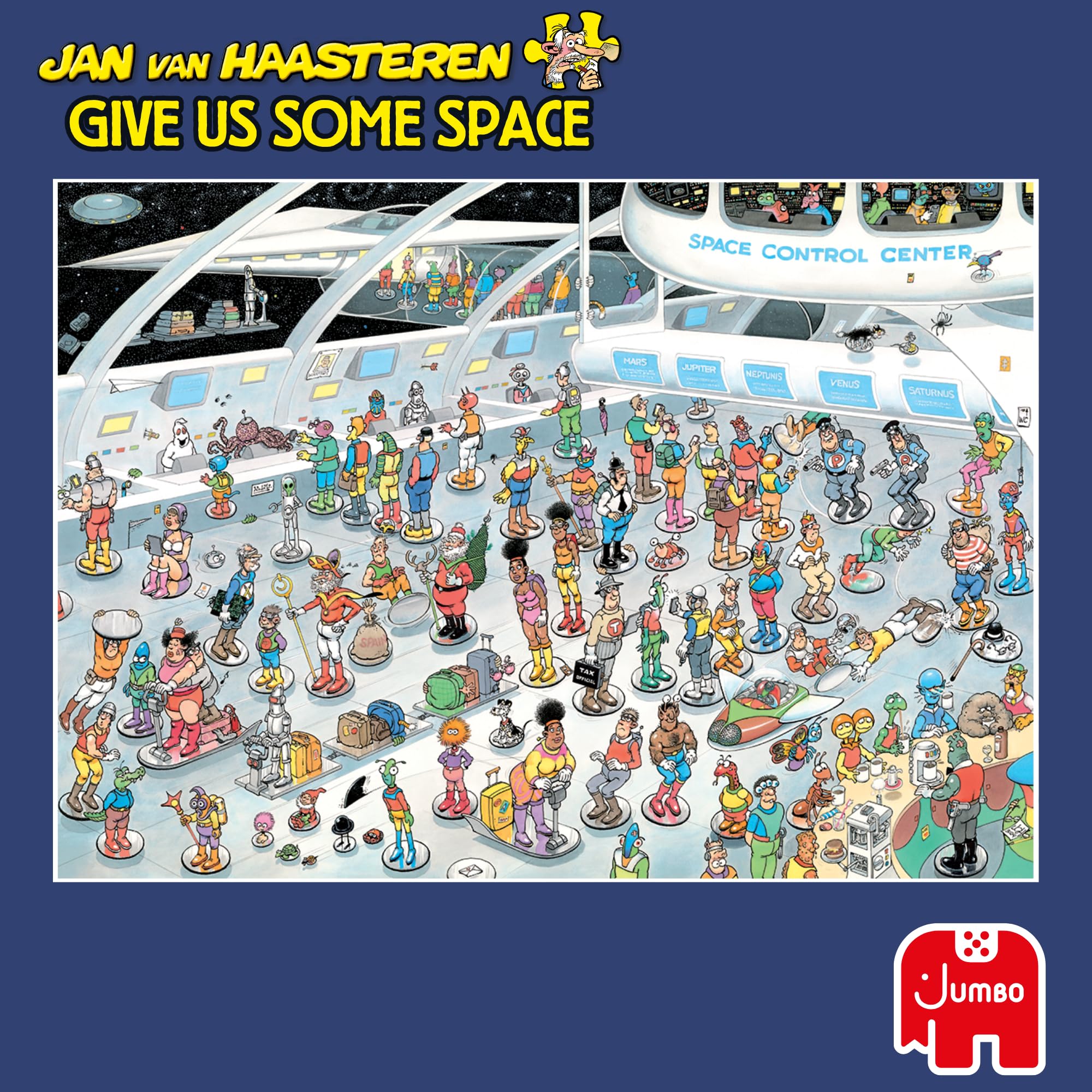 Jan van Haasteren 2 in 1 Puzzle - Give Us Some Space & All Dressed Up | 2 x 1000 Pieces | Ages 14+ 7