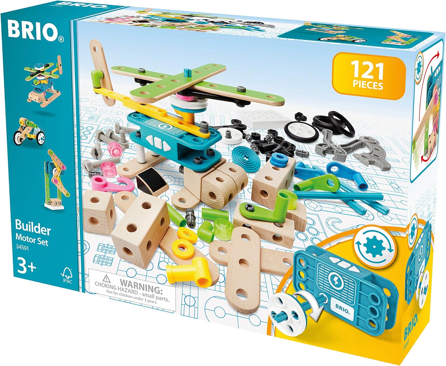 BRIO Builder Motor Construction Set - STEM Building Toy for Ages 3+ 19