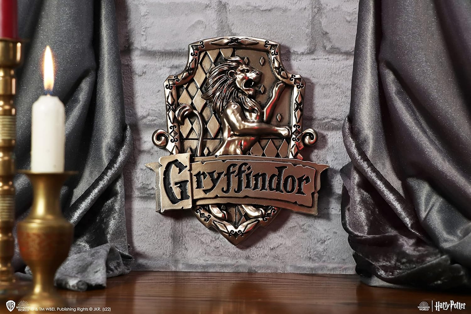 Nemesis Now Harry Potter Gryffindor-Wappen-Wandschild, Bronzeharz