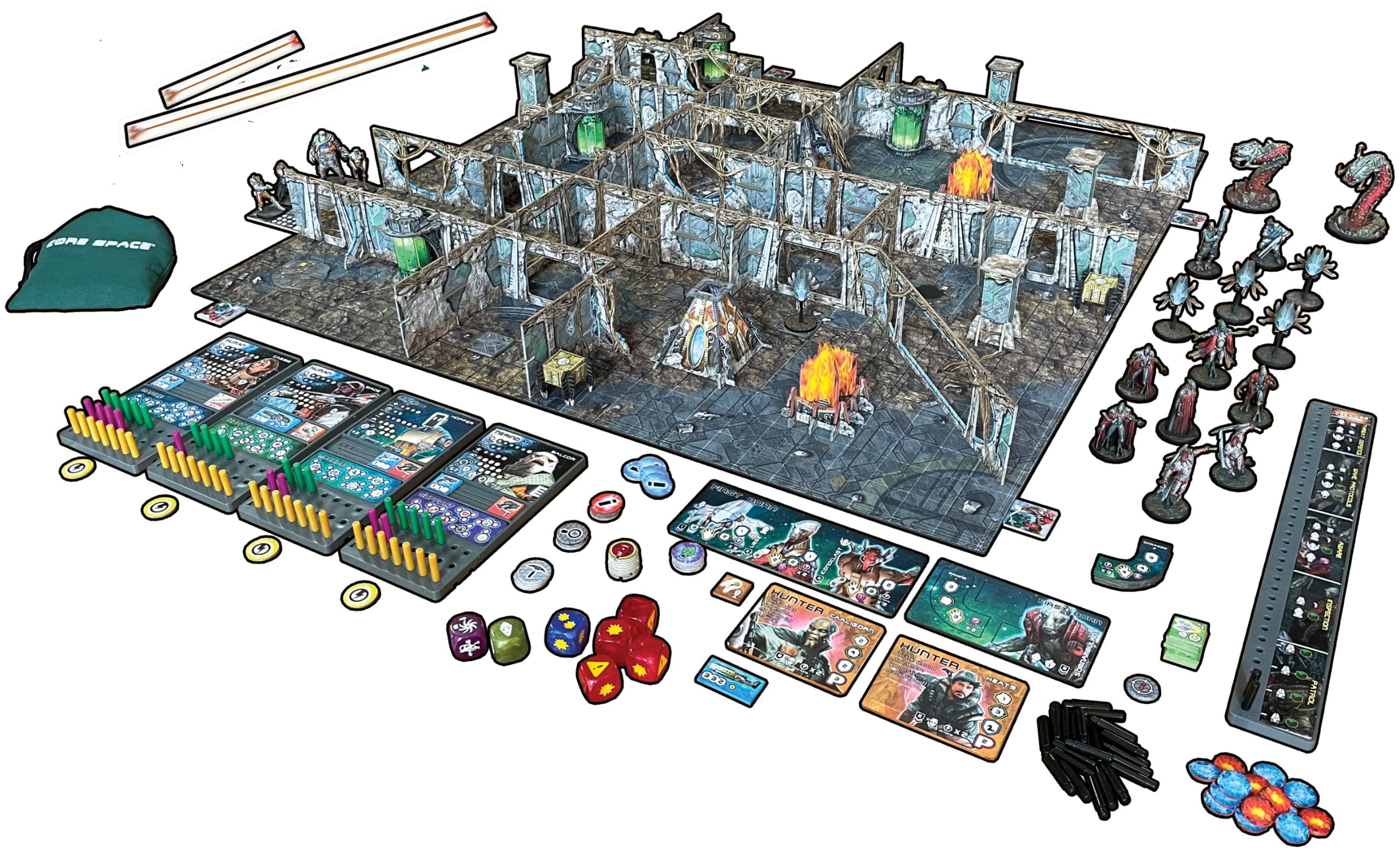 Battle Systems Core Space First Born Sci-Fi Miniatures Board Game Starter Set for 1-4 Players 6