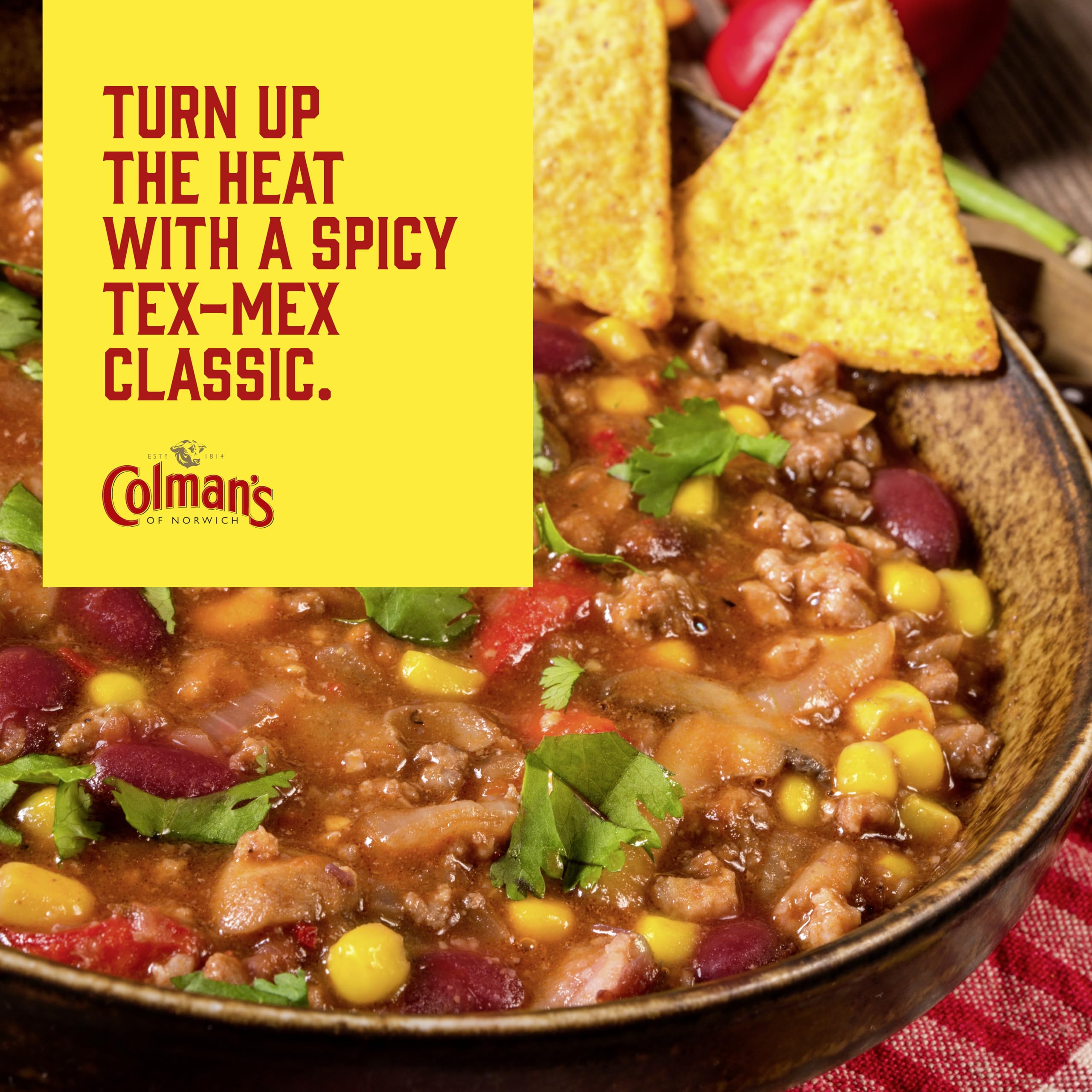 Colman's Hot Chilli Con Carne Meal Maker - 4 Servings | 37g 6