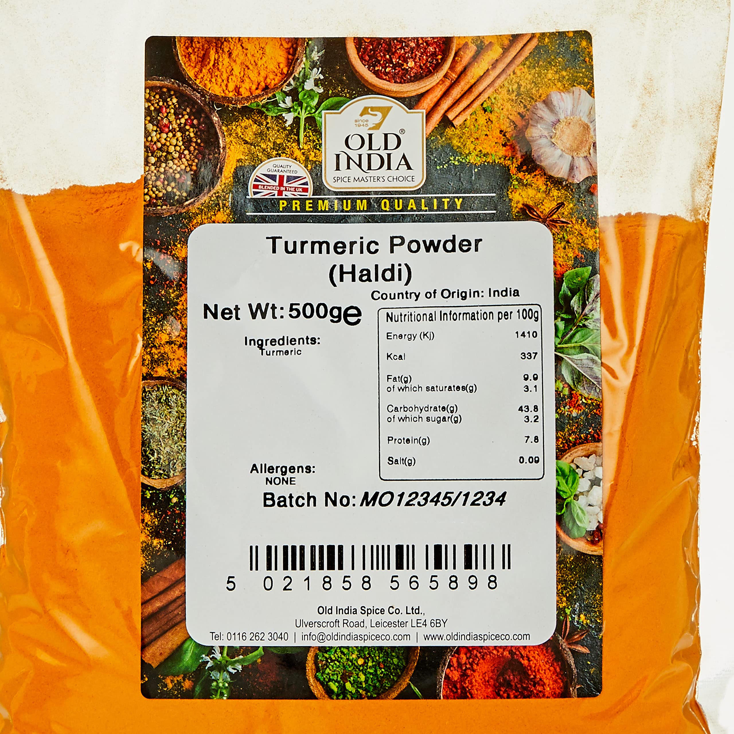 Old India Turmeric Powder (Haldi) - 100% Natural & Additive Free | 500g 2