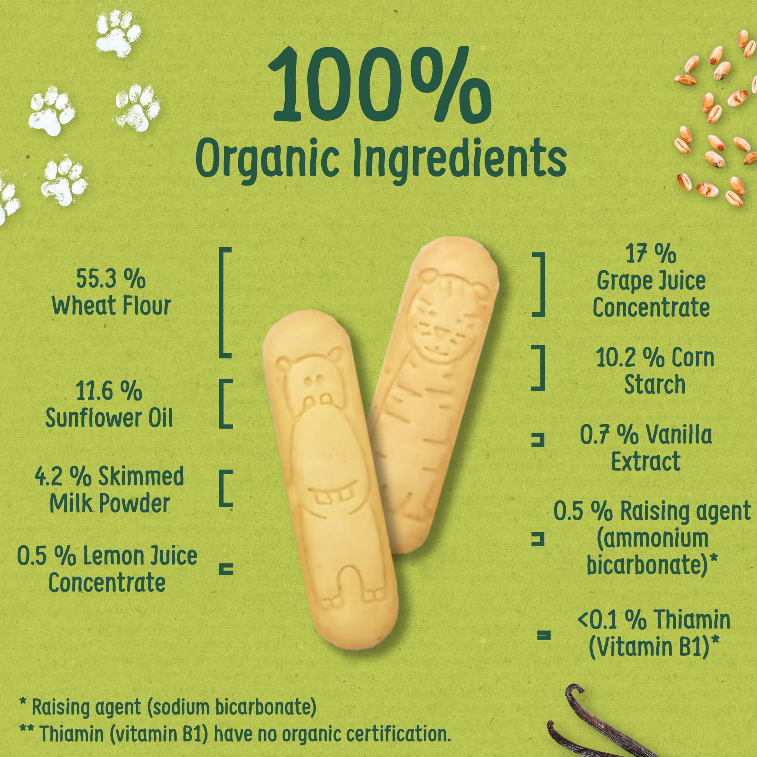 Organix Vanilla Organic Little Ruskits - Baby Snack for 6+ Months, 10 x 60g Ruskits (4 Boxes) 4