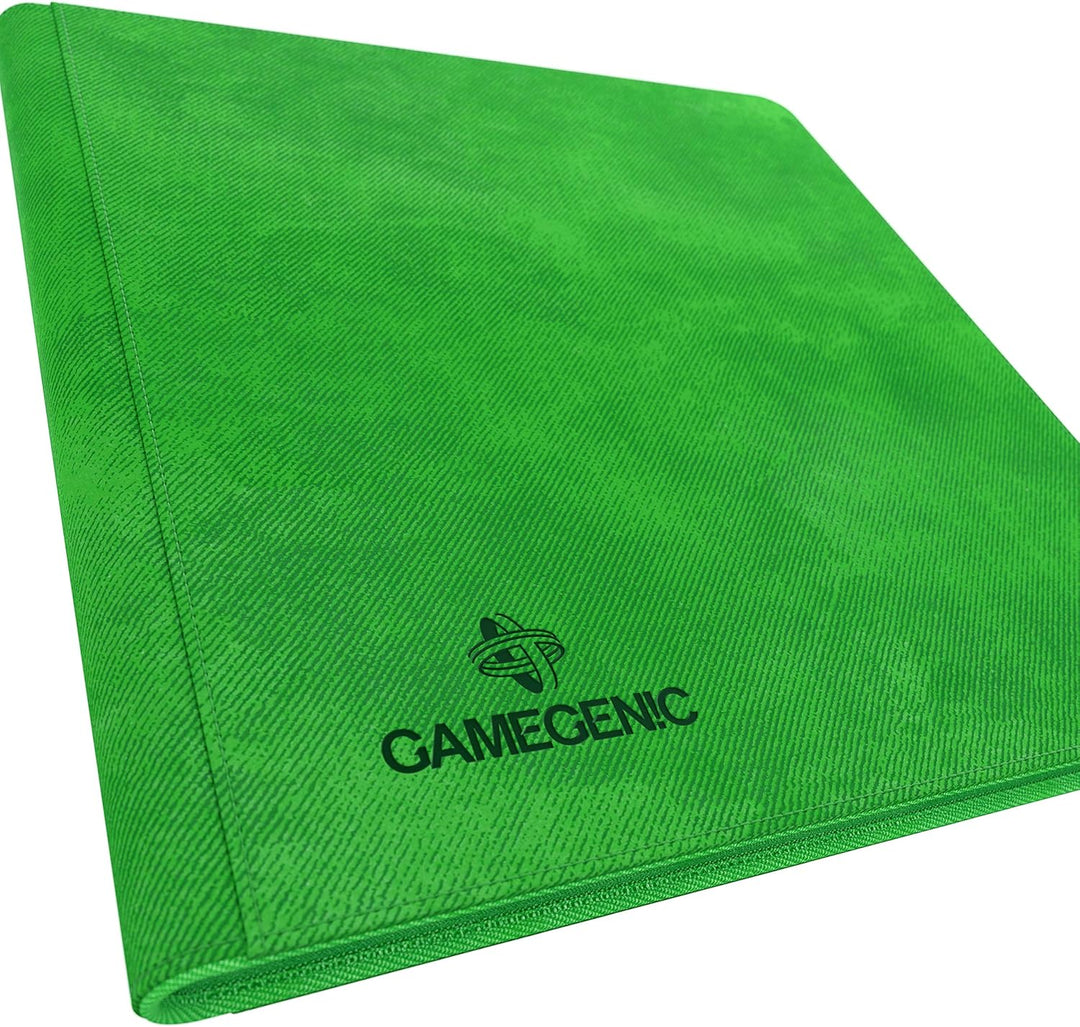 Gamegenic Zip-Up Album 24-Pocket - Holds 480 Double-Sleeved Cards, Green