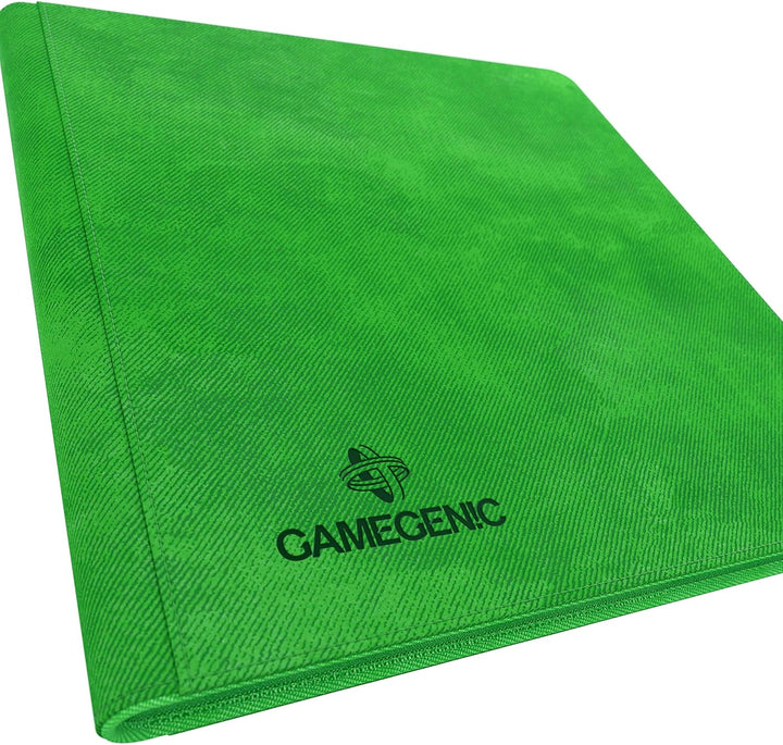 Gamegenic Zip-Up Album 24-Pocket - Holds 480 Double-Sleeved Cards, Green
