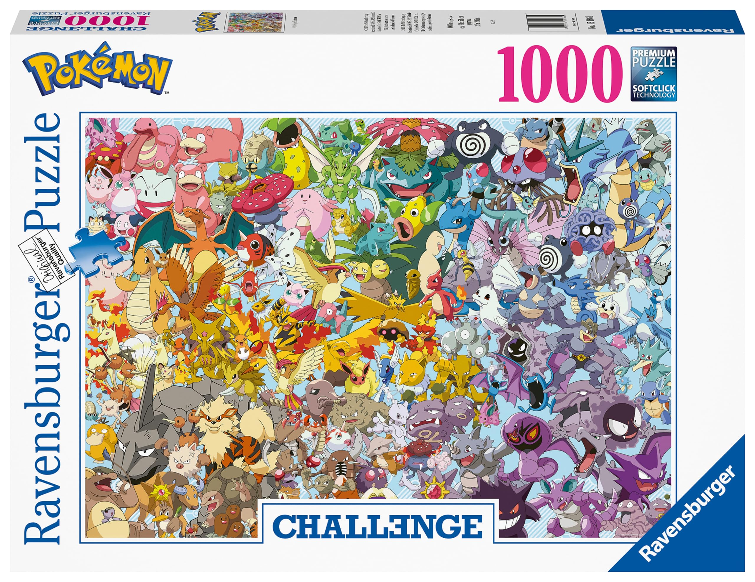 Ravensburger Pokémon 1000 Piece Challenge Jigsaw Puzzle for Ages 12+ 1