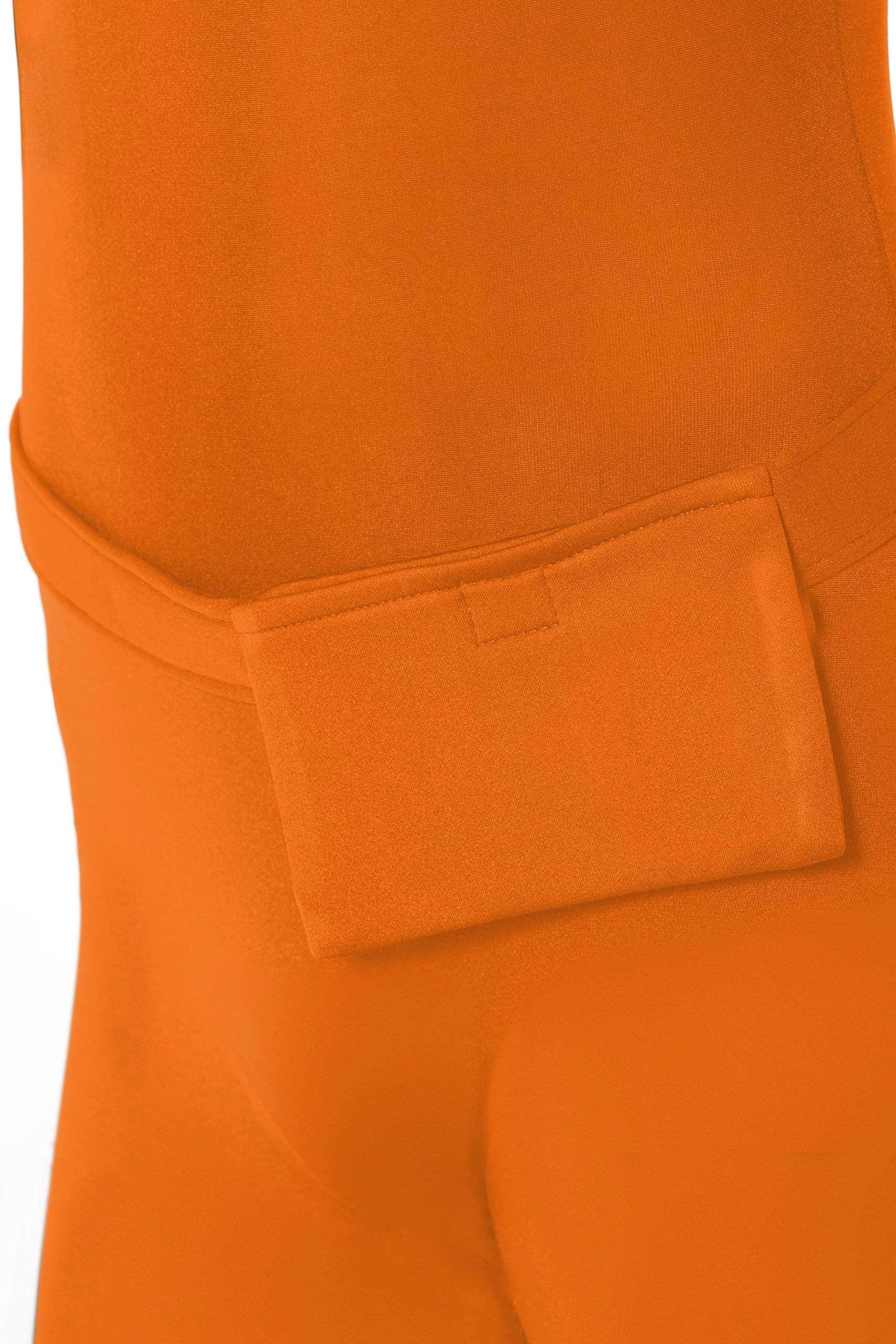 Smiffys Second Skin Costume - Orange | Men's L (42'-44' Chest) | Polyester 3