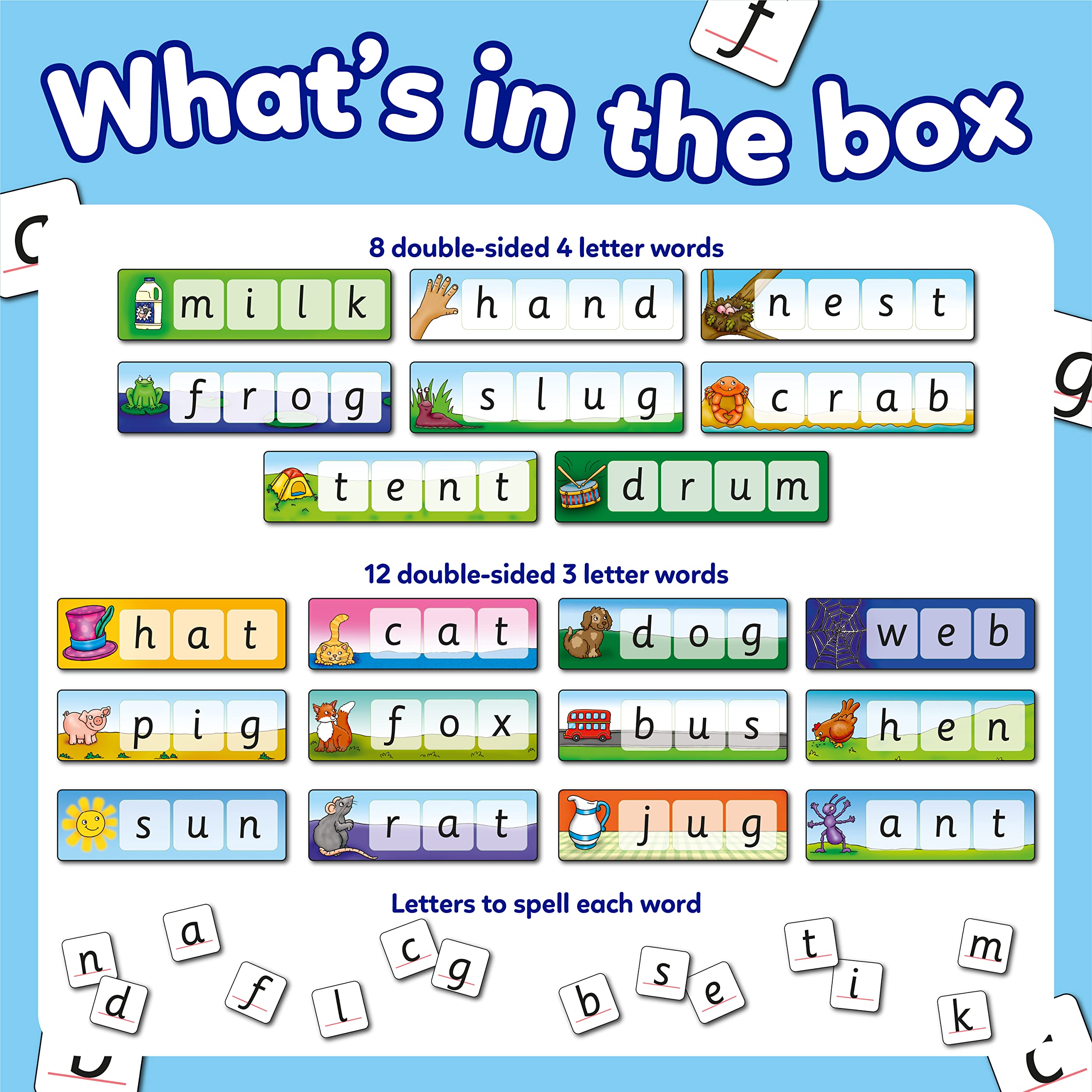 Orchard Toys Match and Spell Game - Educational Spelling Board Game for Ages 4+ 2