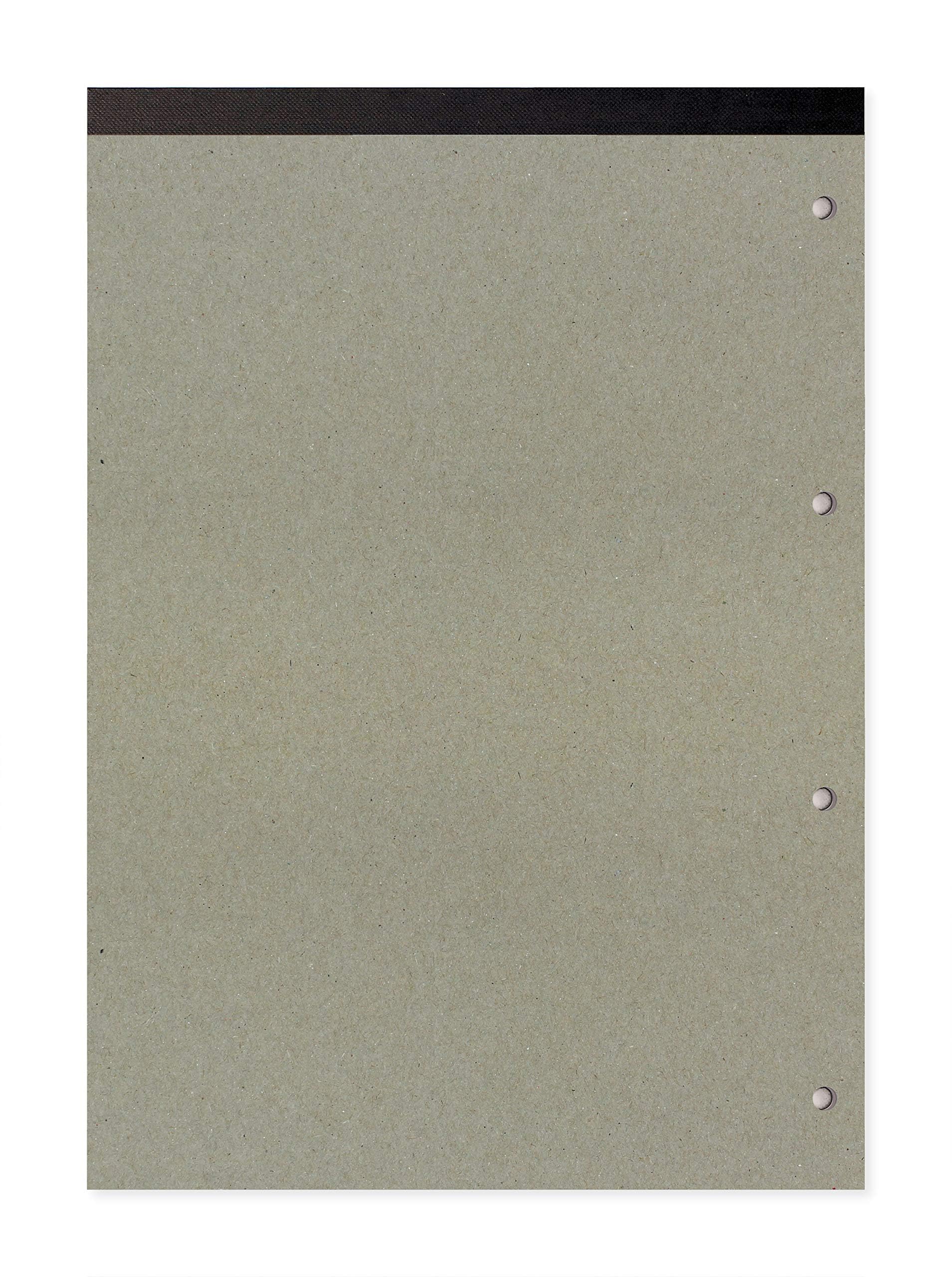 Silvine A4 Refill Pad - 160 Pages, 75gsm, 4 Hole Punched, Plain White 8