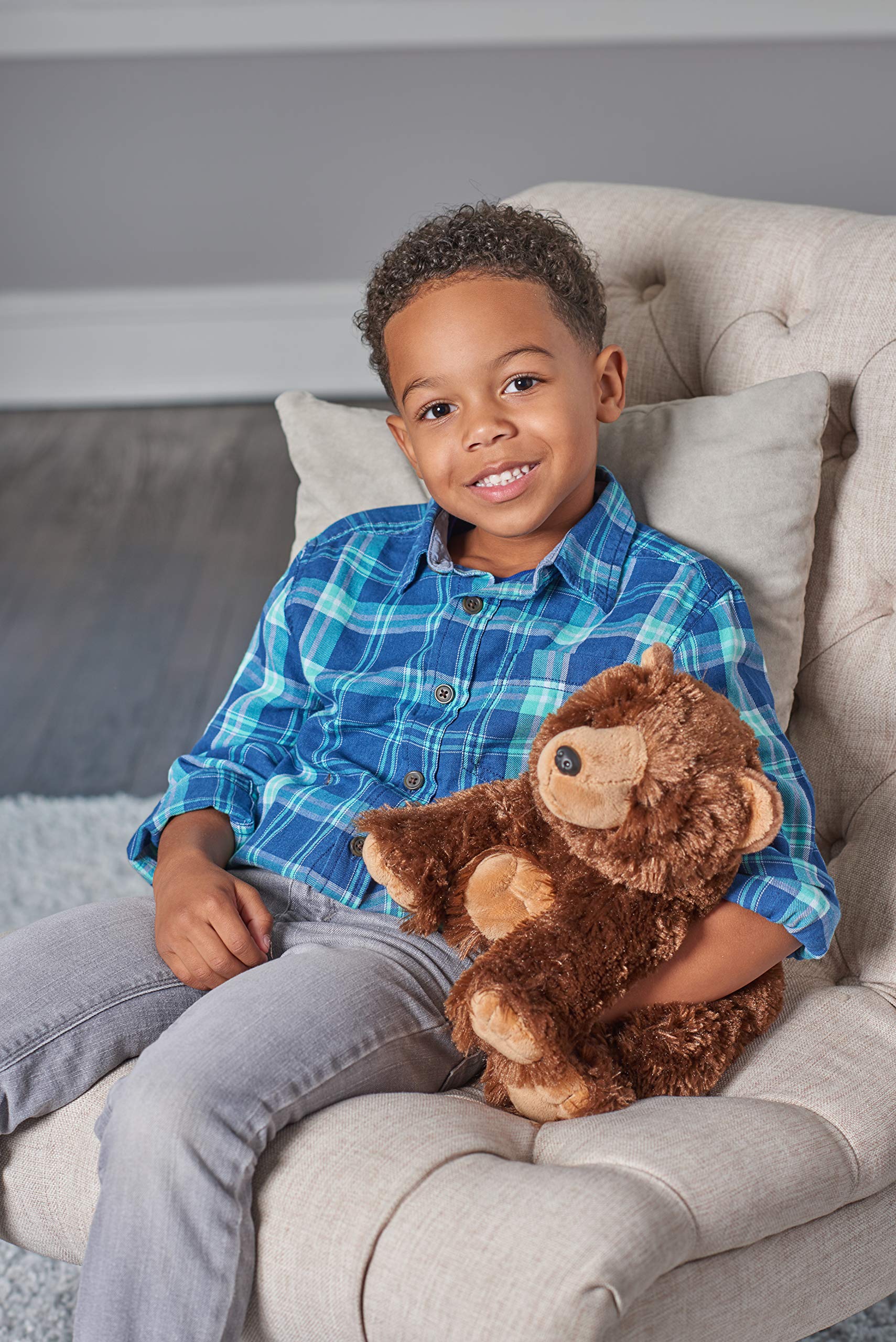 WILD REPUBLIC Cuddlekins Brown Bear Plush Soft Toy - 30 cm | Realistic Design | High Quality Plush 2