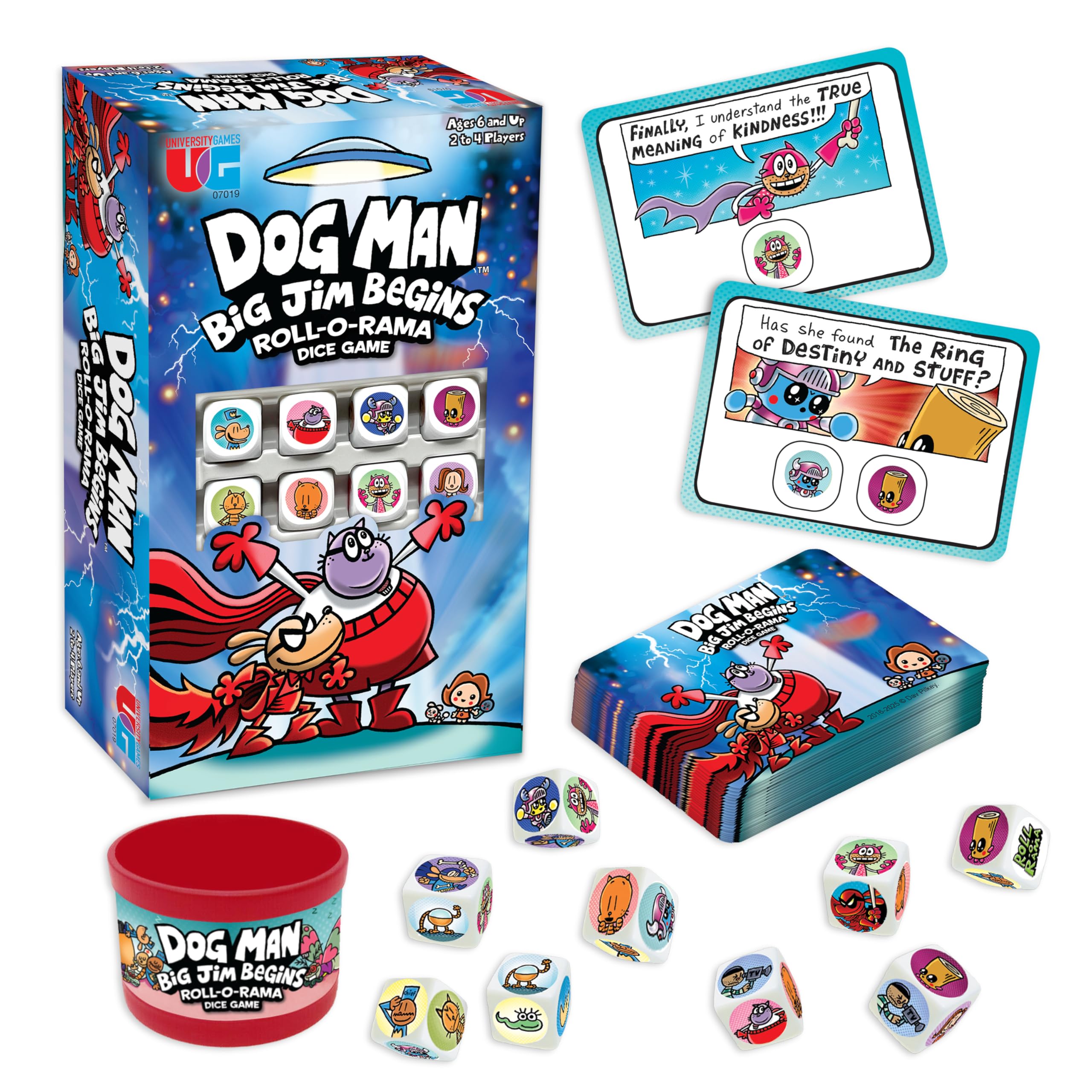 University Games Dog Man: Big Jim Begins Dice Game | 2-4 Players | Ages 6+ 1