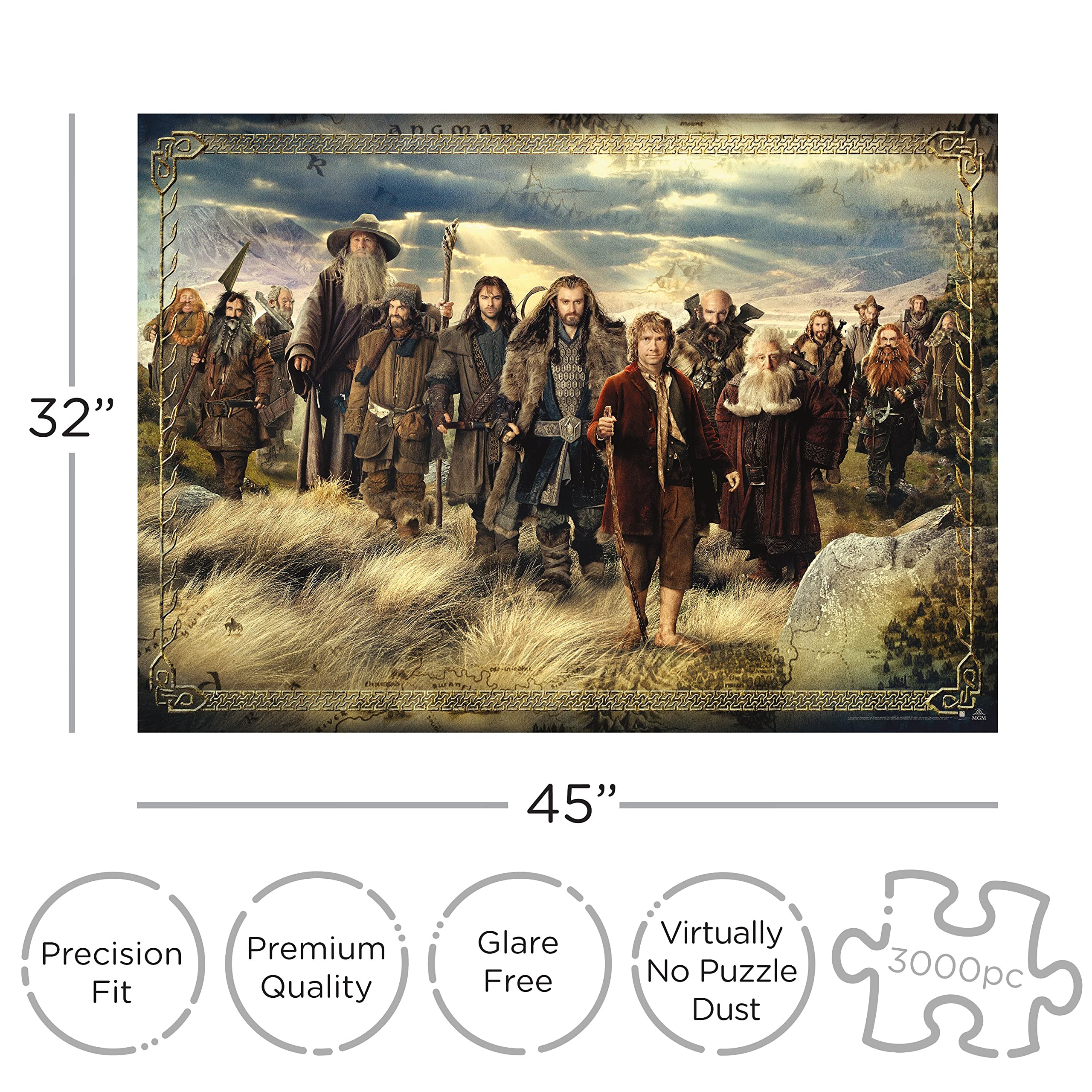 AQUARIUS The Hobbit Puzzle (3000 Piece Jigsaw Puzzle) (68521) 2