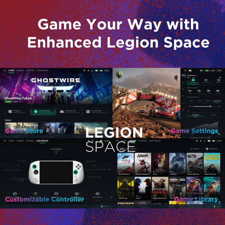 Lenovo Legion Go S Gaming Console | 8" WUXGA Touch Display | 120Hz | AMD Ryzen Z1 Extreme | 16GB RAM | 512GB SSD | Windows 11 | Glacier White
