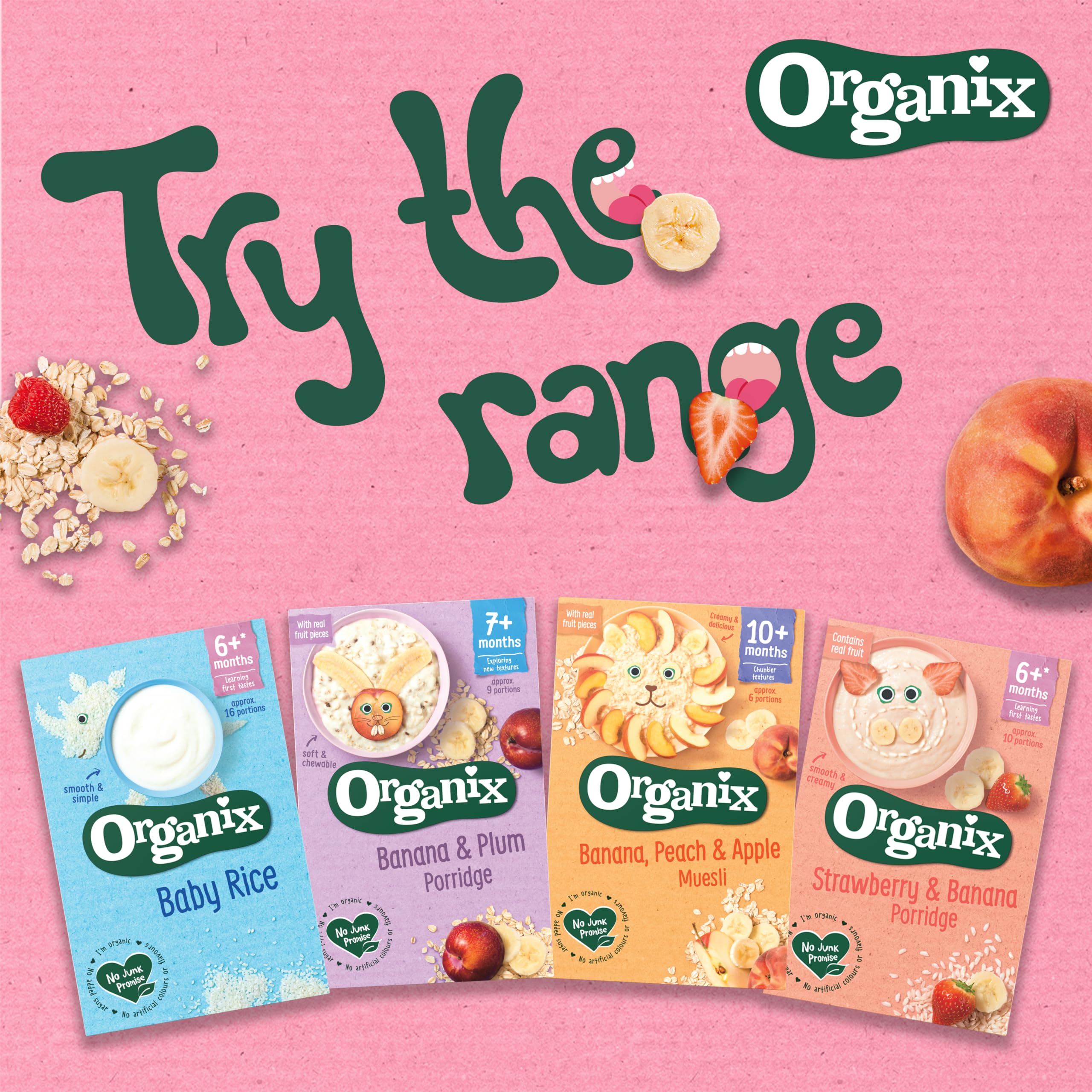 Organix Baby Rice Organic Weaning Snack for 6+ Months - 100g (Pack of 5) 10