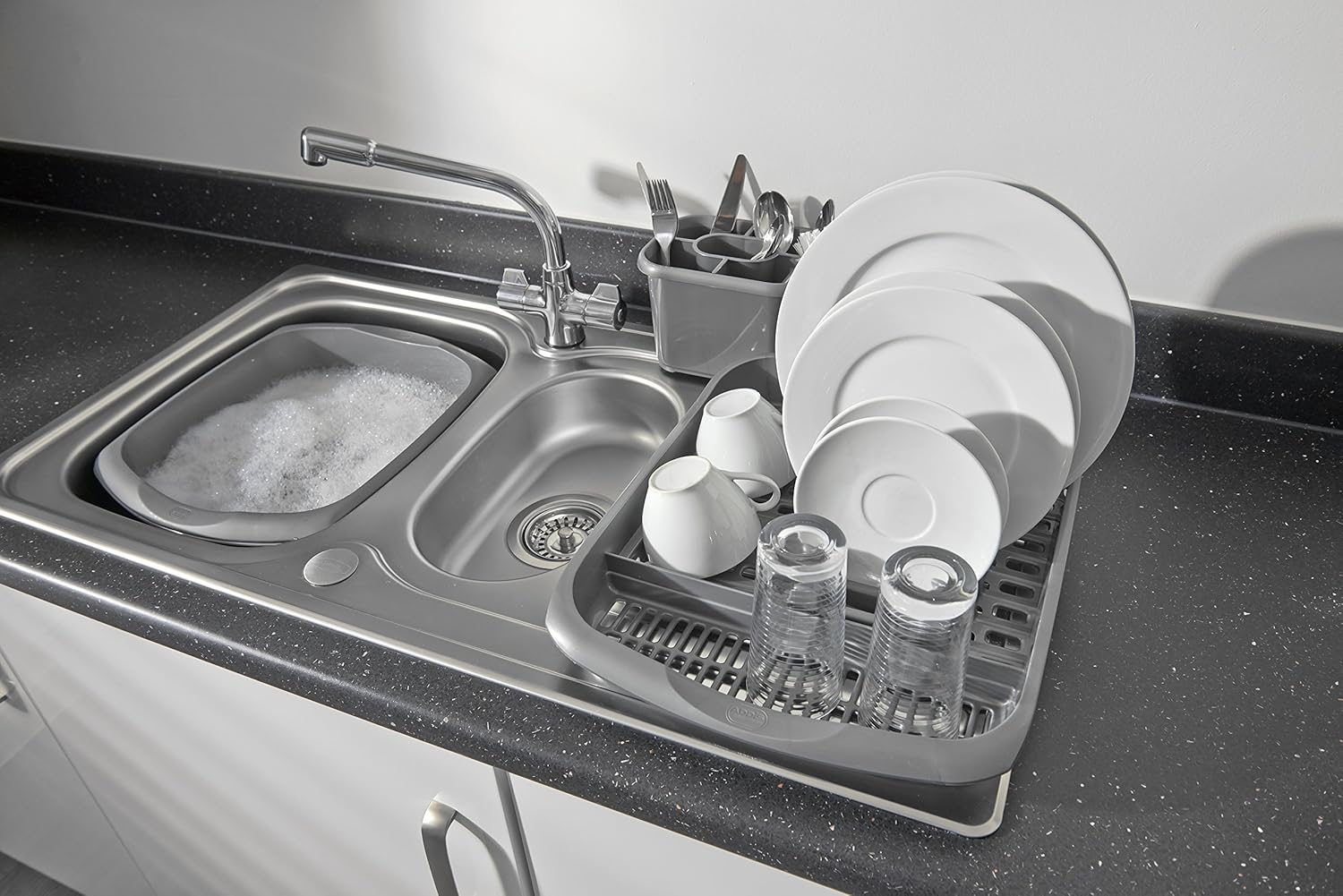 Addis - Rectangular Washing Up Bowl, Linen Cream, 9.5 Litre 5