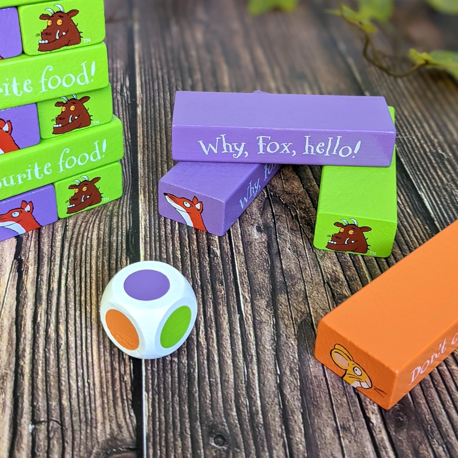 Robert Frederick - Gruffalo Tumble Tower Game Wooden Set with Dice 3