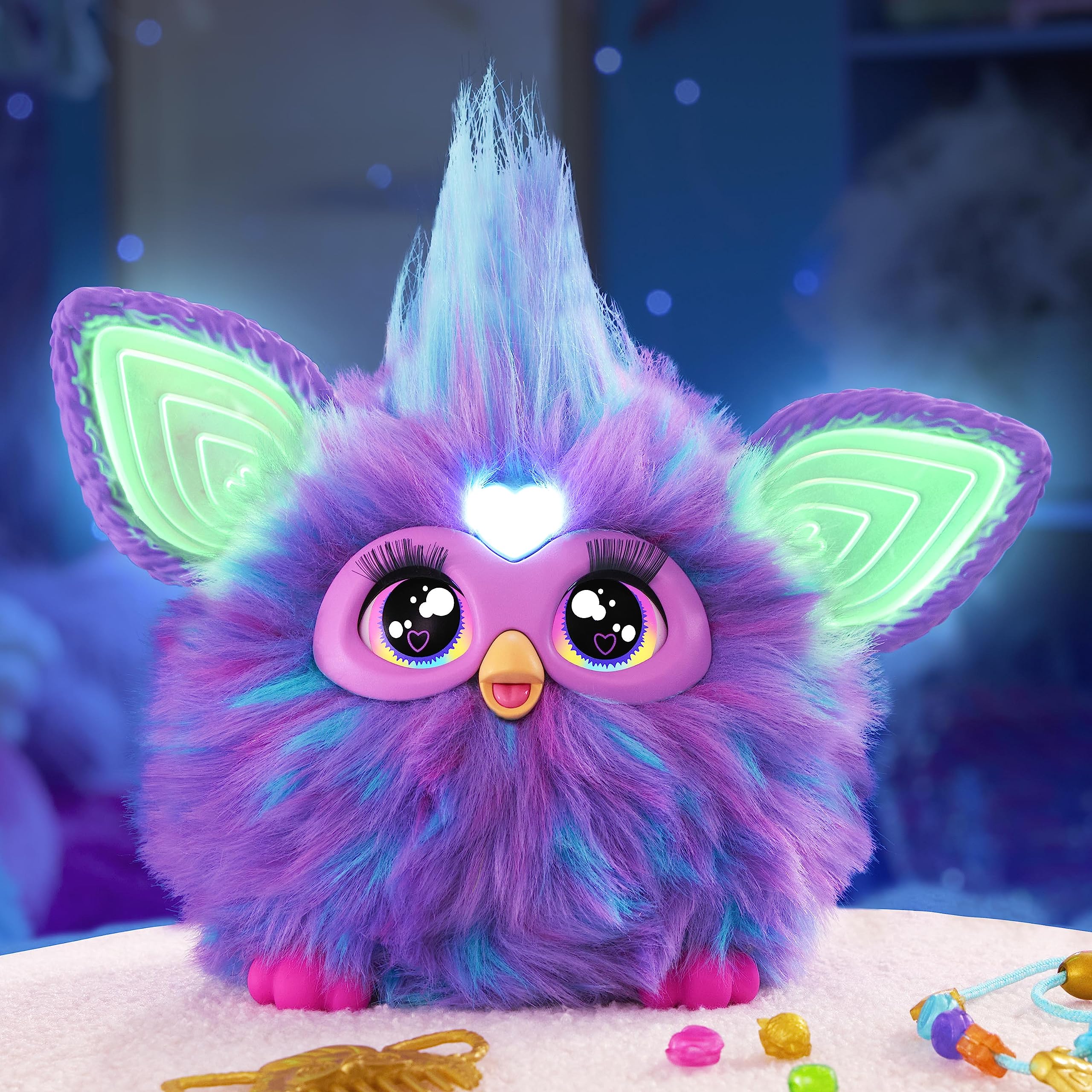 Furby Interactive Plush Toy - Voice Activated, Talking, Singing, Dancing | 6 Inch | Purple 6
