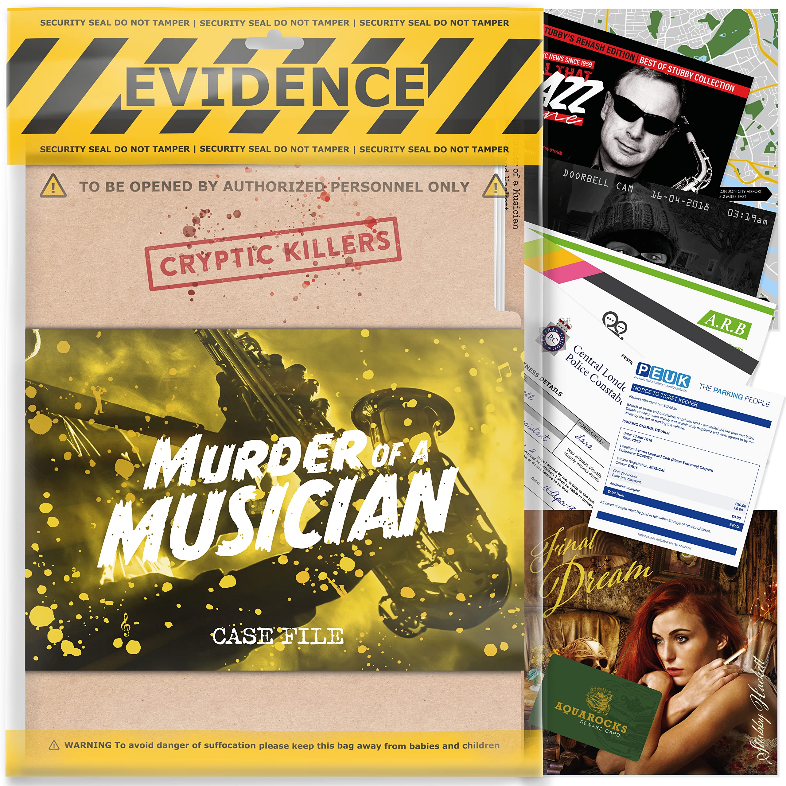 Cryptic Killers Unsolved Murder Mystery Game - Cold Case Files Investigation | 3.5 Hours Playtime | Difficulty 4.5/5