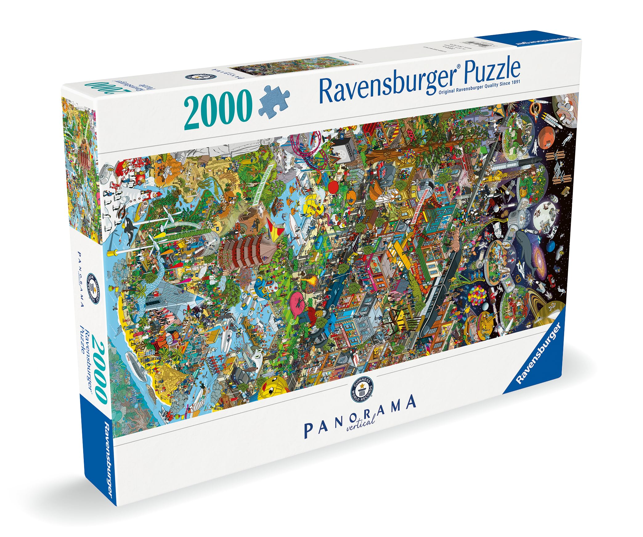 Ravensburger Guinness World Records 2000 Piece Jigsaw Puzzle - Panoramic Puzzle for Adults & Kids 12+ 11