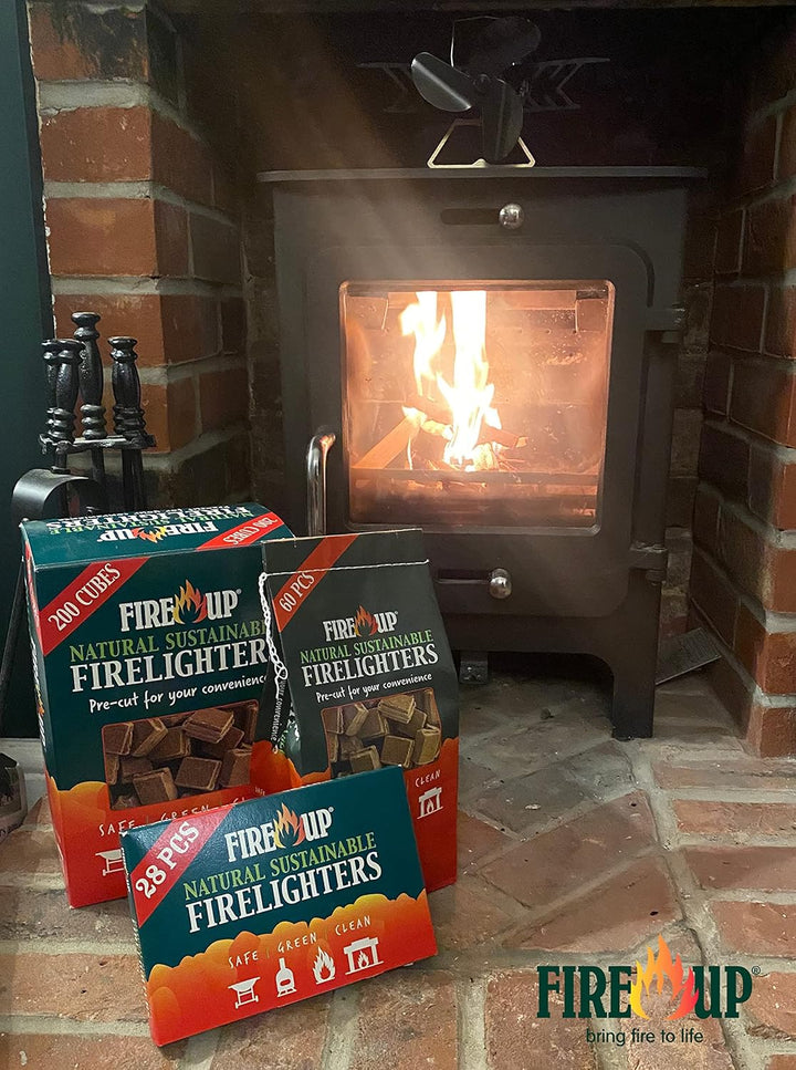 FIRE UP - Natural Sustainable Firelighters (Box of 200)