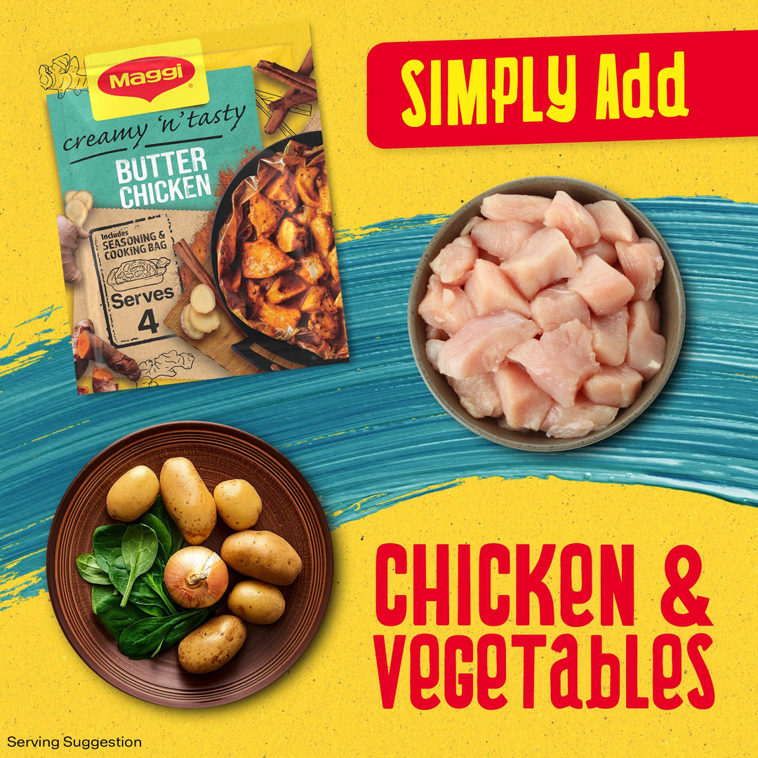 MAGGI So Juicy Butter Chicken Recipe Mix with Cooking Bag (41g)
