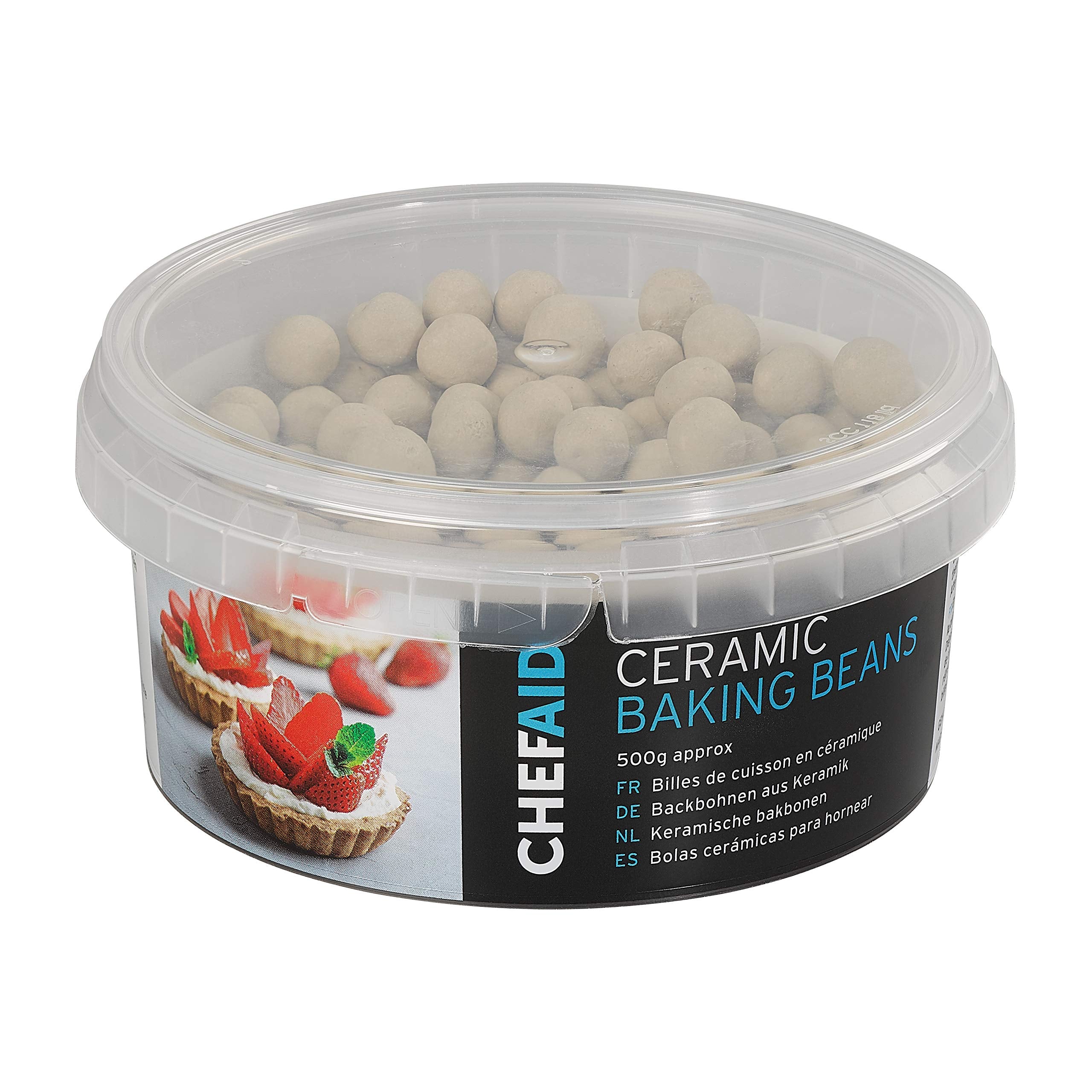 Chef Aid Ceramic Baking Beans - Prevents Pastry Shrinkage | 500g Pack | Food Safe 1