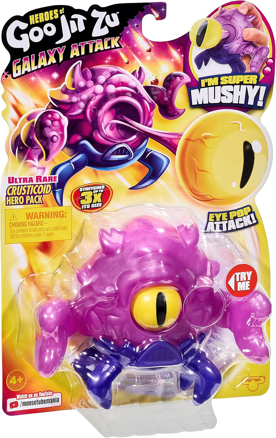 Goo Jit Zu Heroes of Goo Jit to S4 Galaxy Attack Crusticoid Ultra Rare 2021 - Squishy Action Figure 5