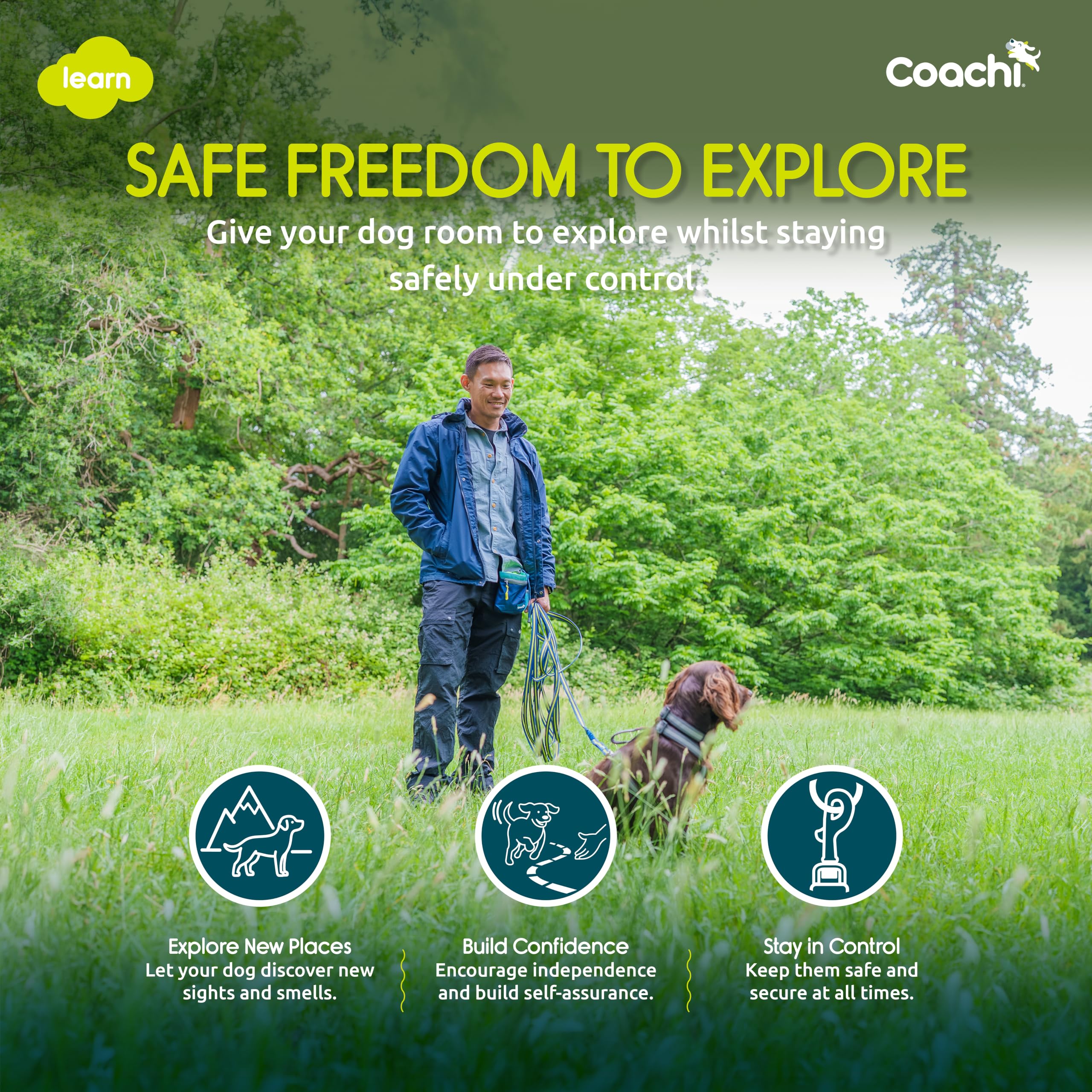 Coachi 5m Training Lead - Recall Training | Lightweight Nylon 2
