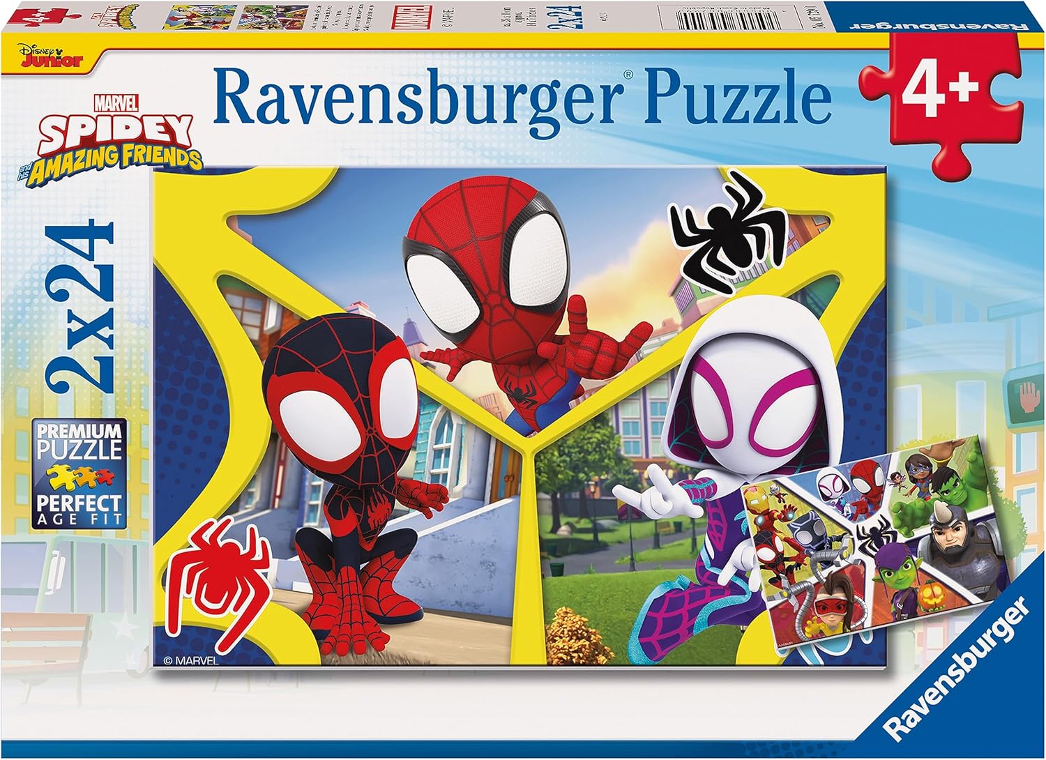 Ravensburger 5729 Marvel Spider-Man Spidey & His Amazing Friends 2x24 Piece Jigsaw Puzzle 1