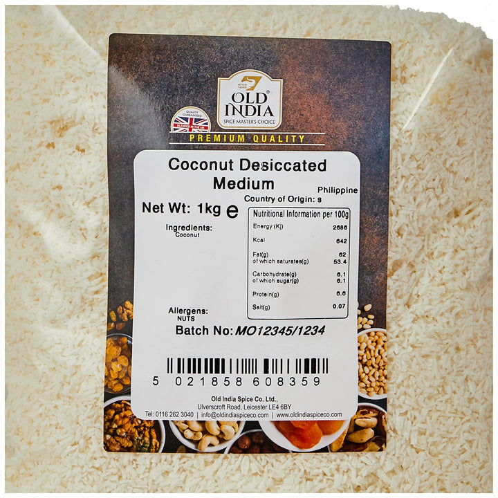 Old India Coconut Desiccated Medium 1kg