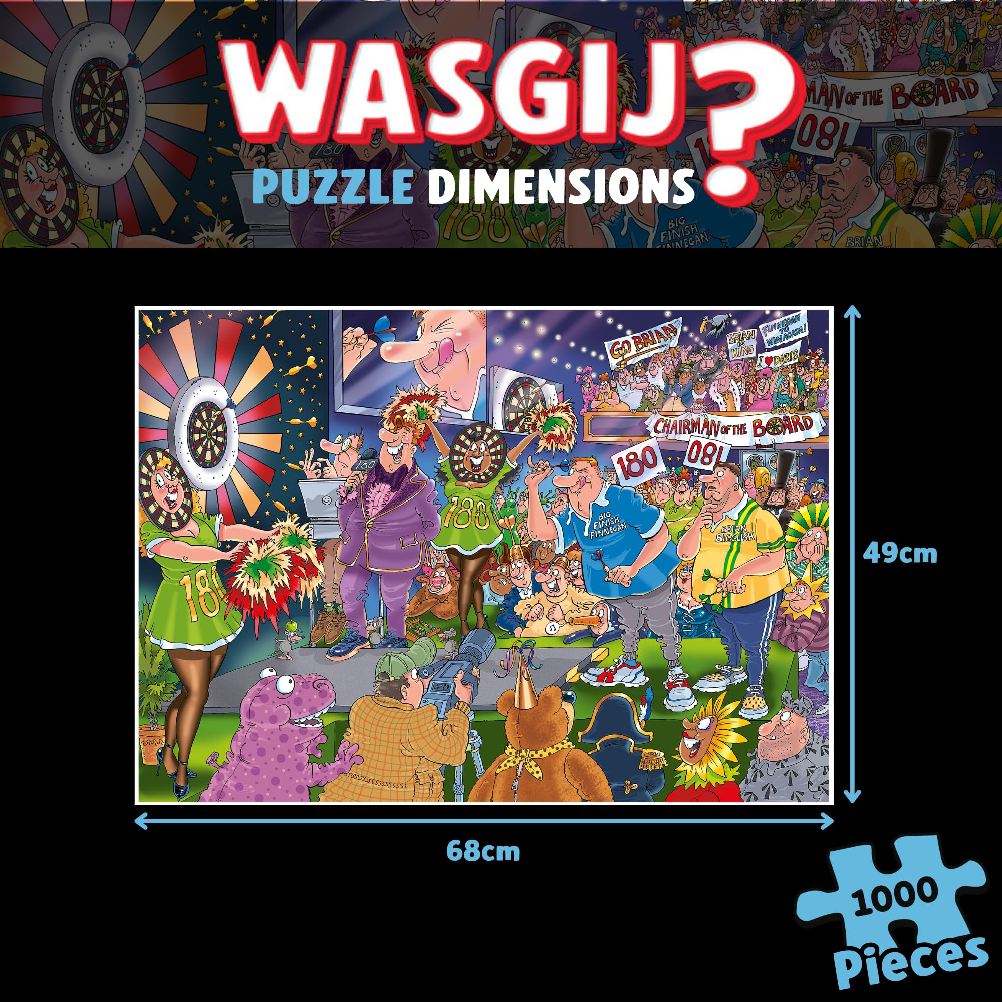 Wasgij Mystery 30 Bullseye! - 1000 Piece Jigsaw Puzzle for Adults | Recycled Board 2