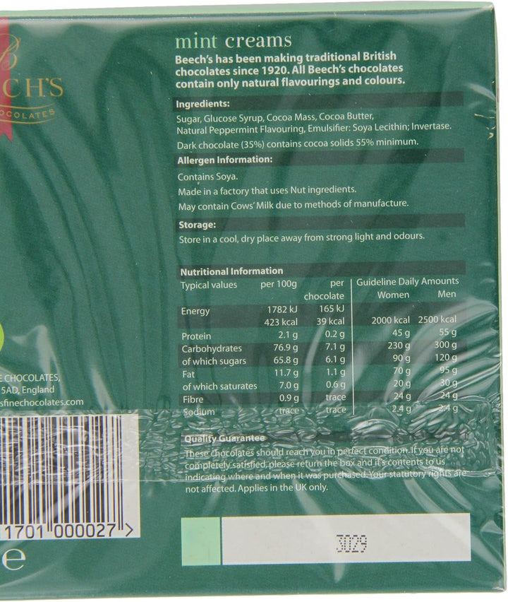 Beeches Dark Chocolate Mint Creams 90 g