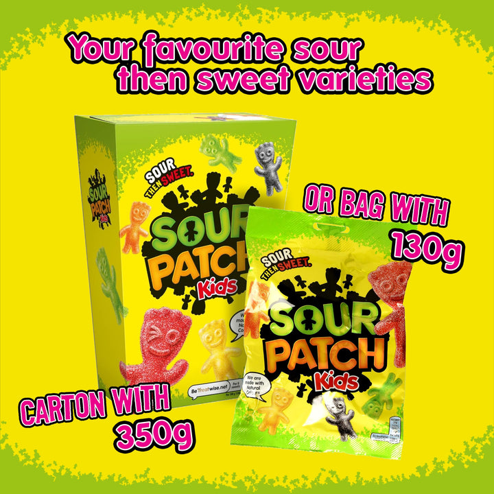 Sour Patch Kids Assortment - Soft & Chewy Sour Then Sweet Candies 350g