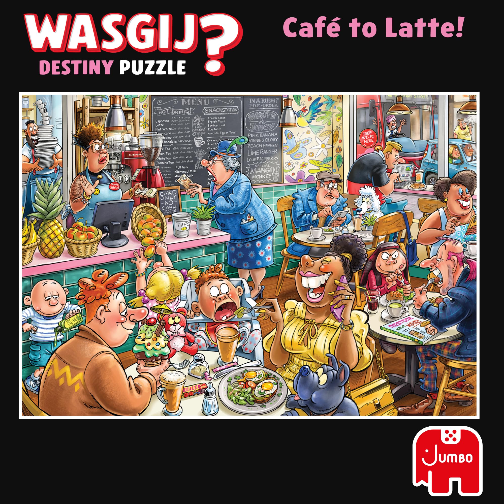 Wasgij Destiny 27: Café to Latte! 1000 Piece Jigsaw Puzzle for Adults 14