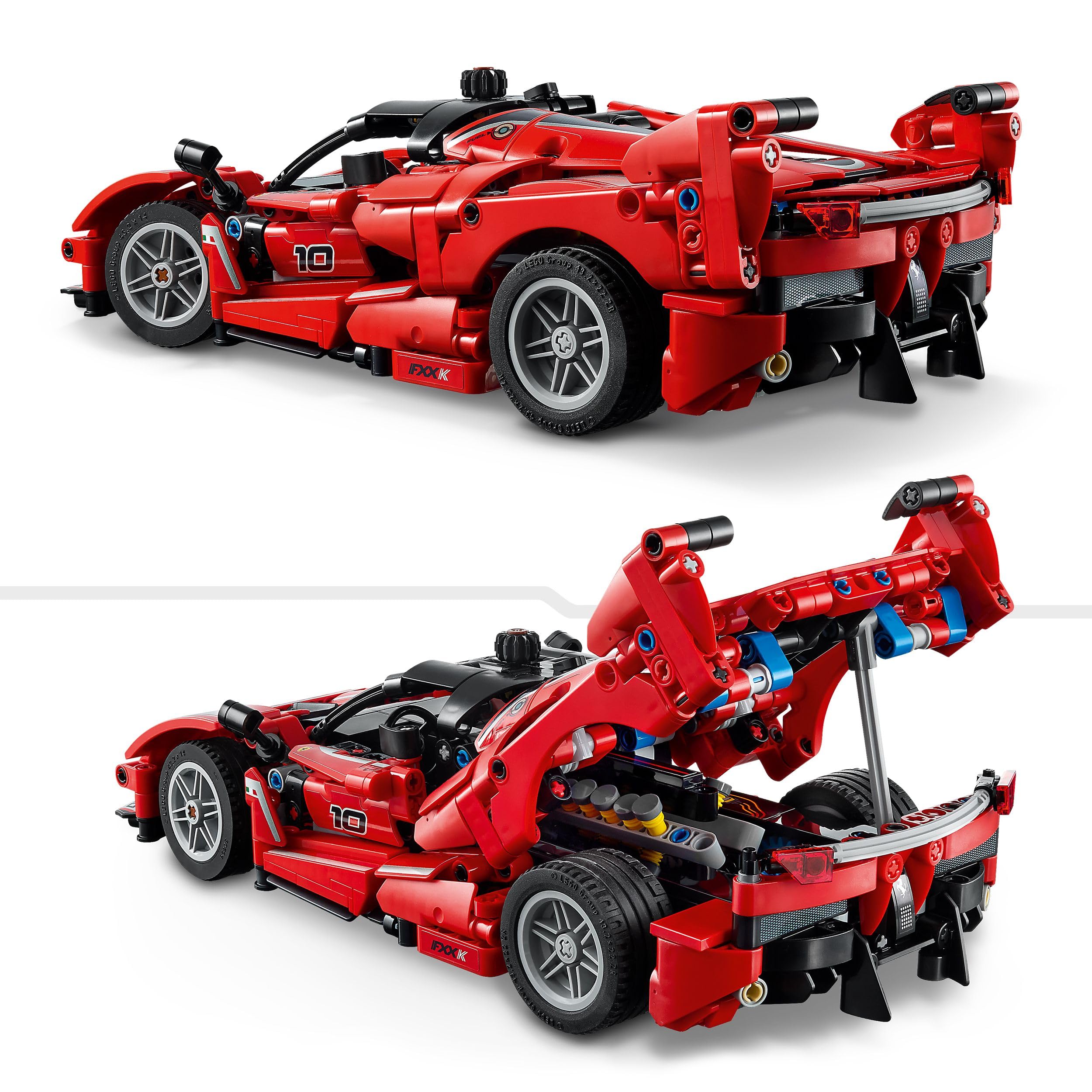 LEGO Technic Ferrari FXX K Baubares Modellauto – Realistisches Spielzeug mit beweglichen Kolben, ab 10 Jahren 6