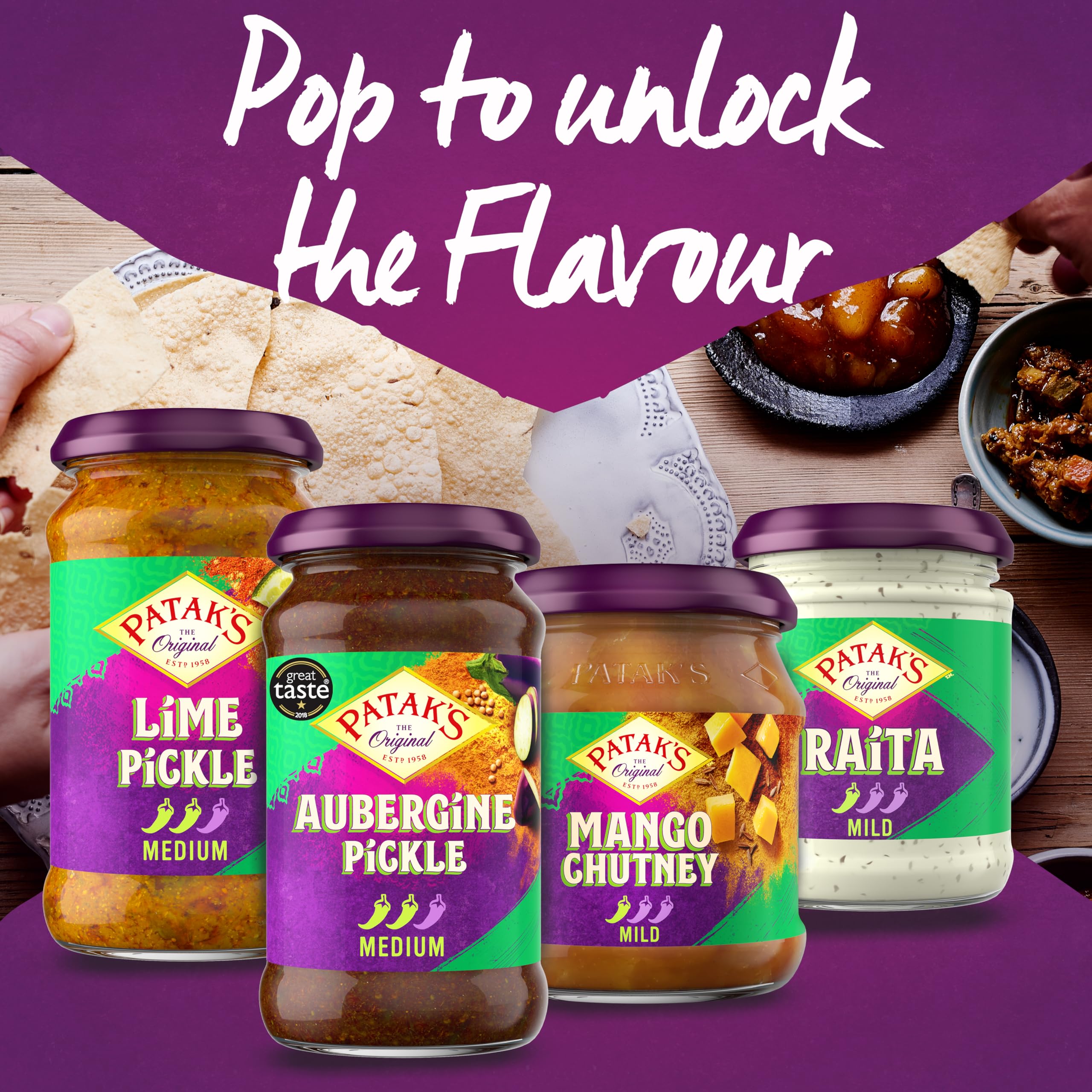 Patak's Lime Pickle - Medium Heat Indian Relish | 283g Jar 4