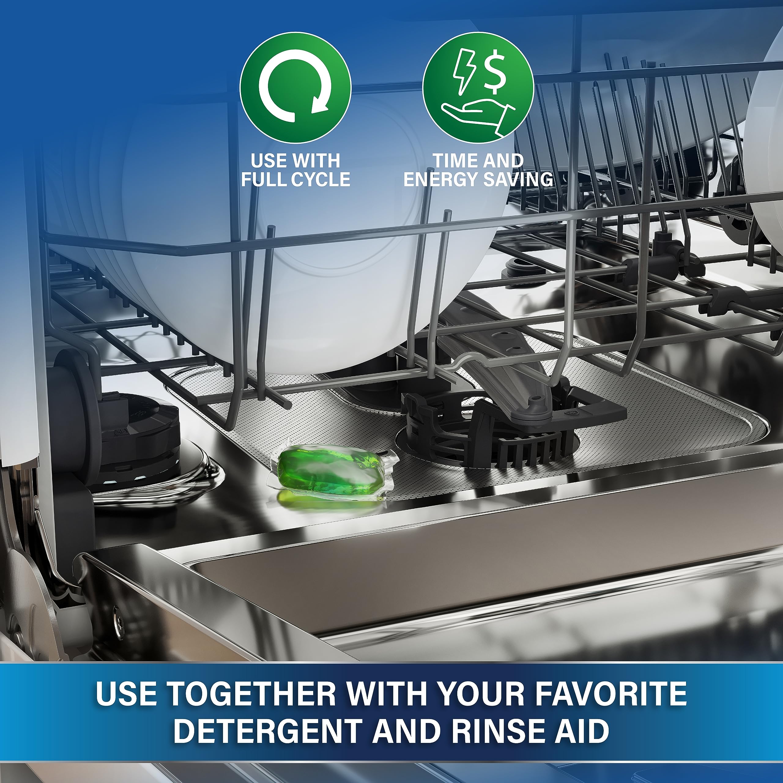 CARE + PROTECT Triple Power Pod Descaler & Degreaser for Washing Machine & Dishwasher - 6 Pack 6