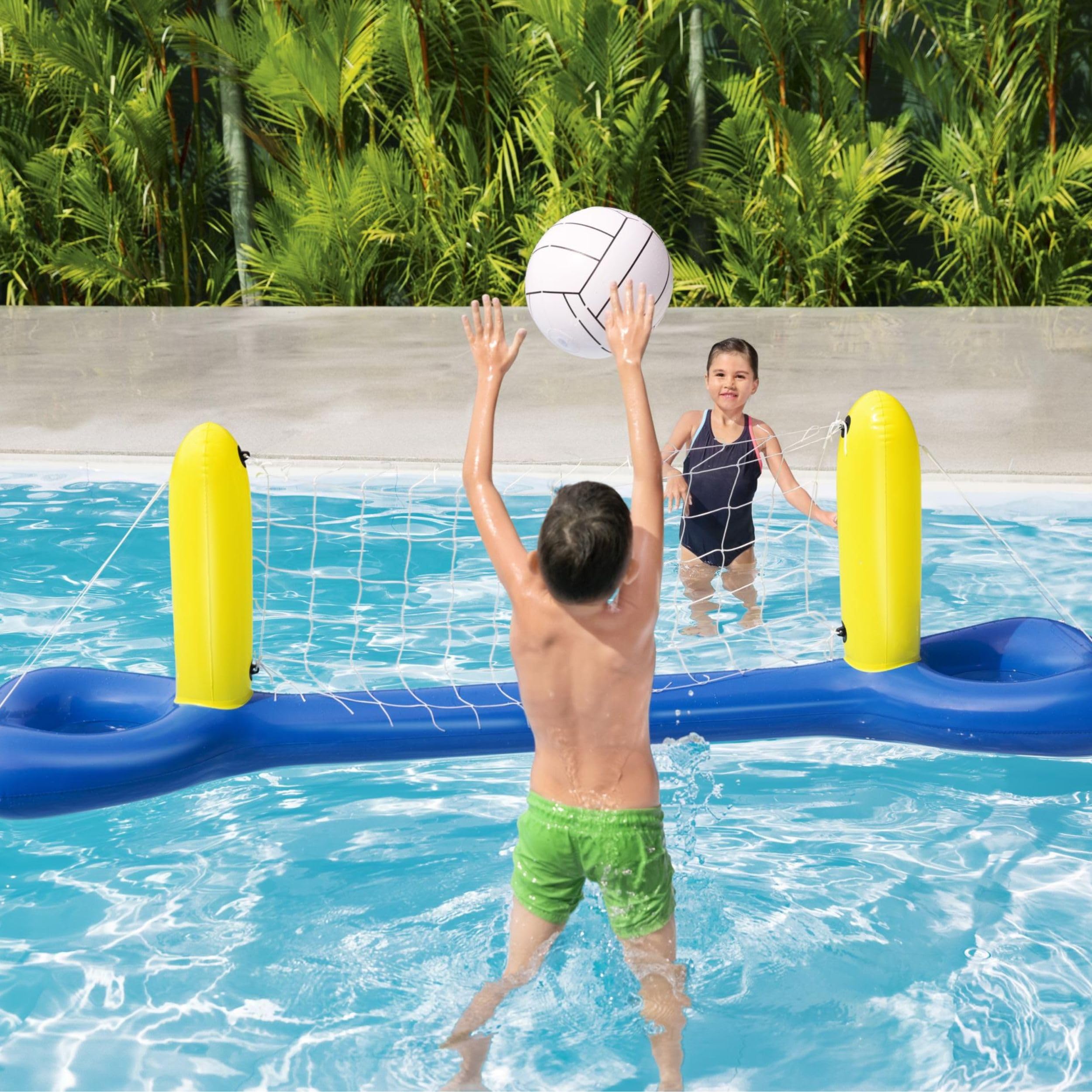 Bestway Inflatable Volleyball Set with Net and Ball for Pool Play | 2.44m x 64cm 2