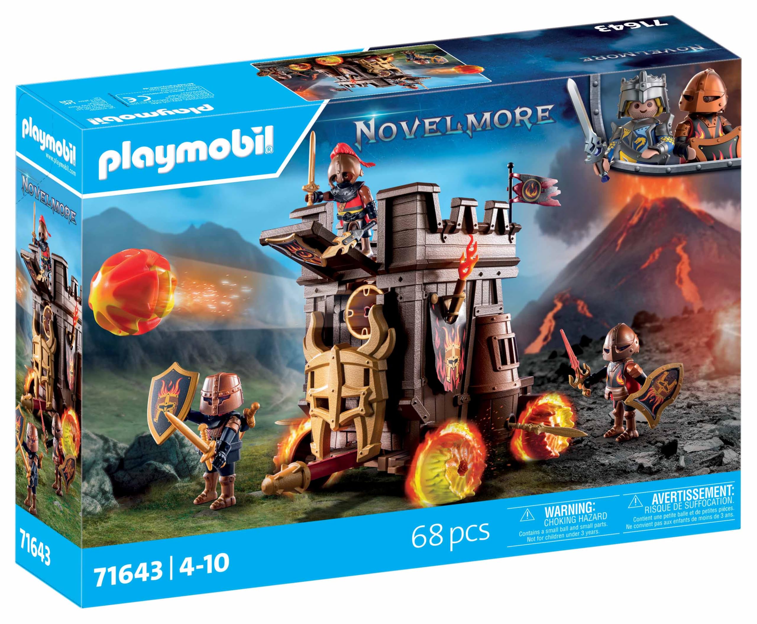 Playmobil Battle Wagon with Fire Cannon and Battering Ram - Ages 4+ 2