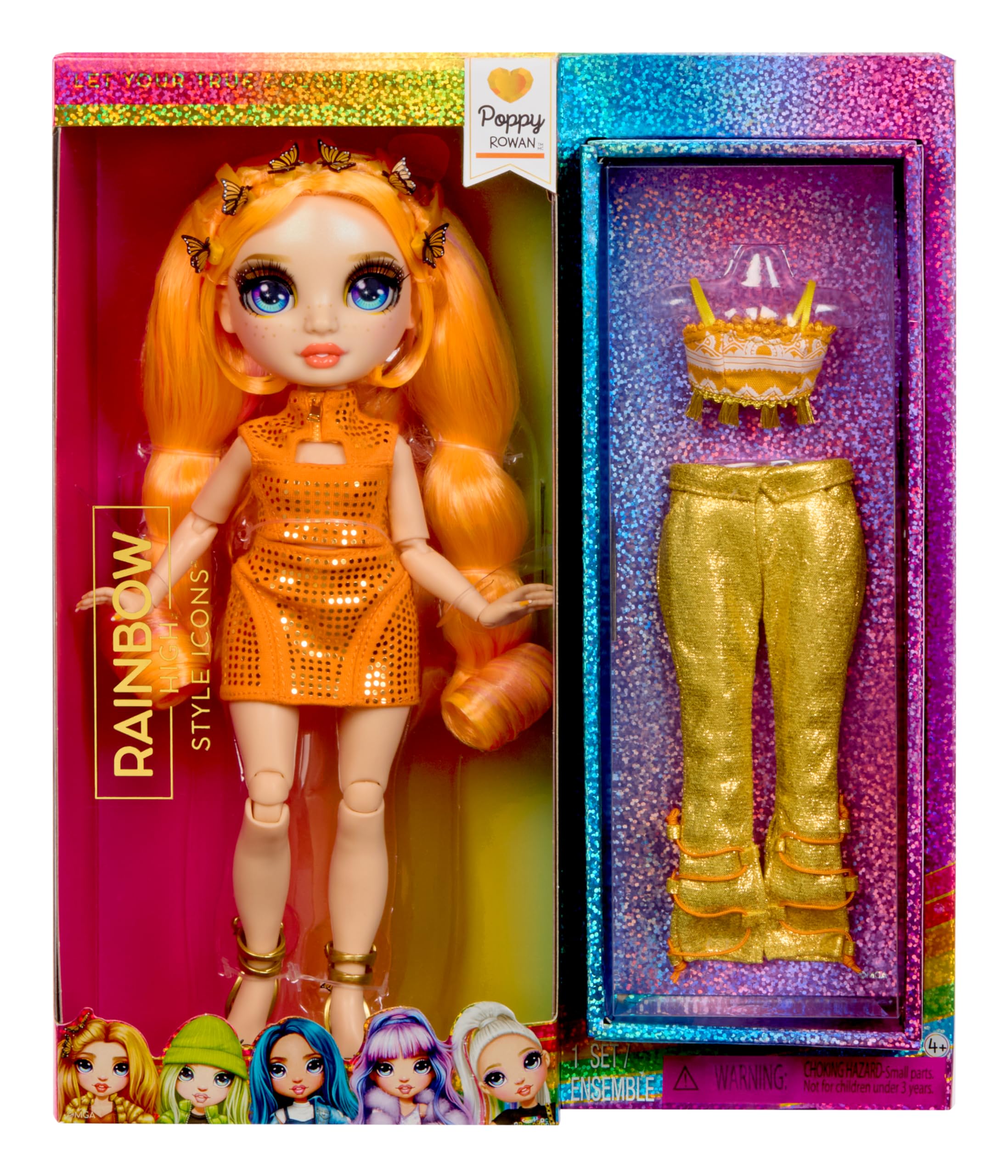 Rainbow High Style Icons Poppy Doll - 28cm Fashion Doll with 13 Points of Articulation