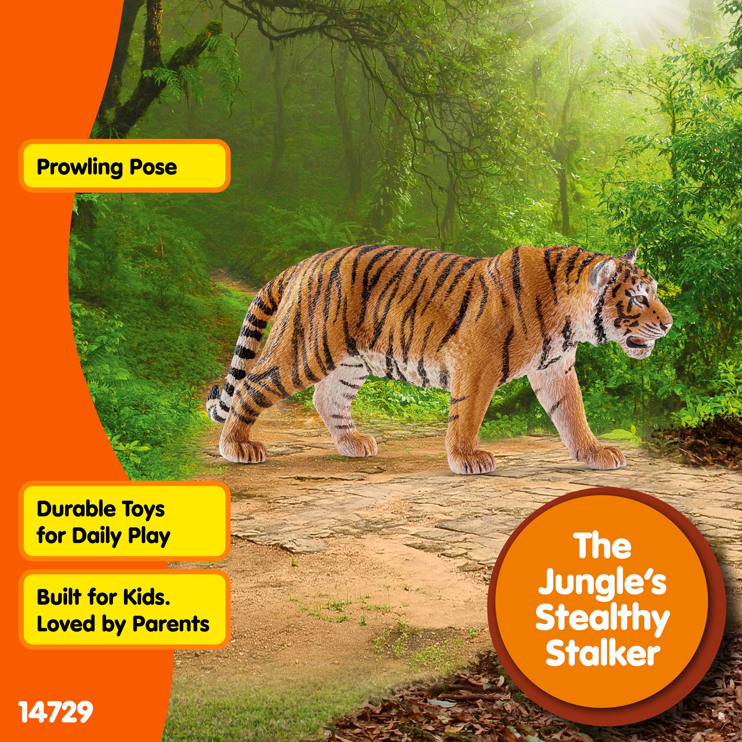 Schleich WILD LIFE Tiger Figurine 14729-23 New Model | Ages 3+ 5
