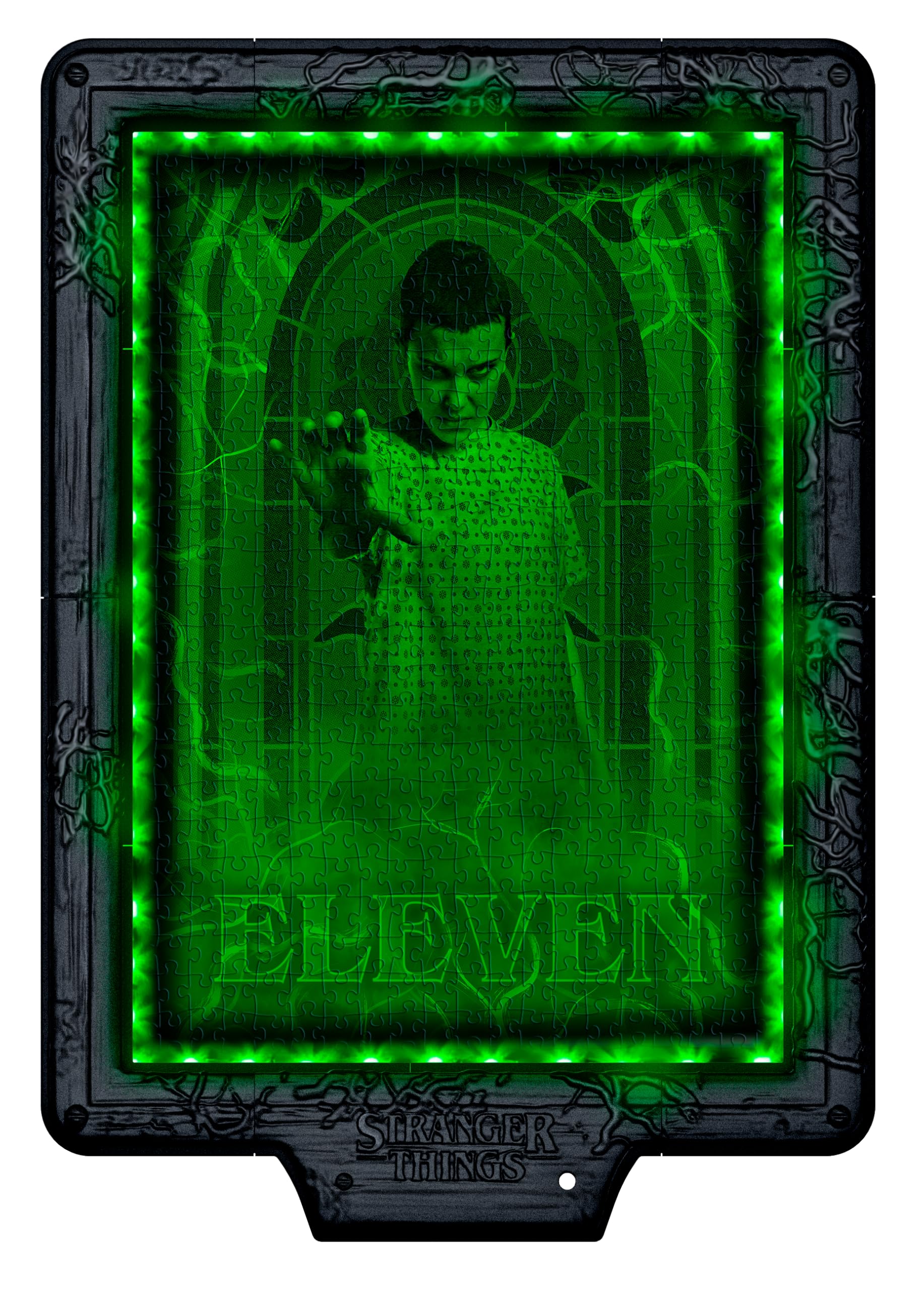 Clementoni Stranger Things Metamorphic Art Puzzle - 520-Piece LED Light-Up Jigsaw 4