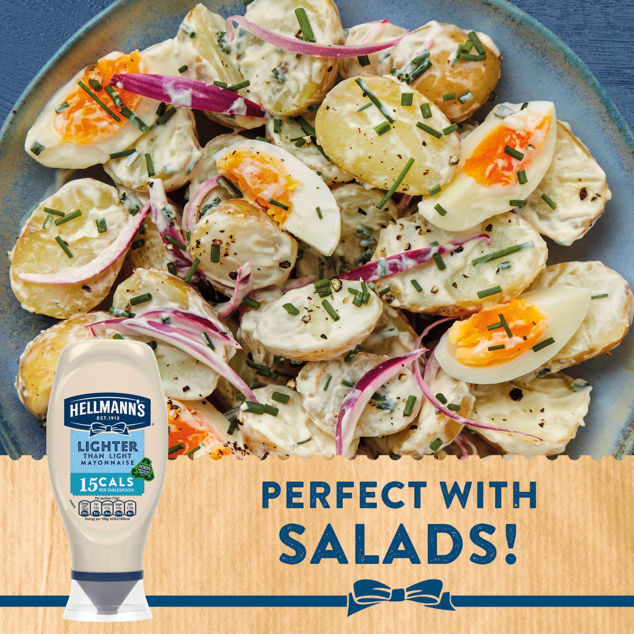 Hellmann's Lighter than Light Mayonnaise – Kalorienarme Mayonnaise mit Freilandeiern 3